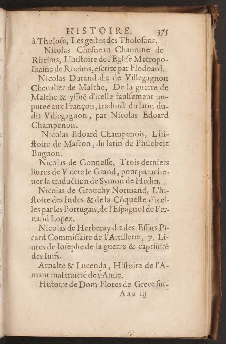 1602 - François Jacquin - Trésor des bons esprits français - BnF Arsenal