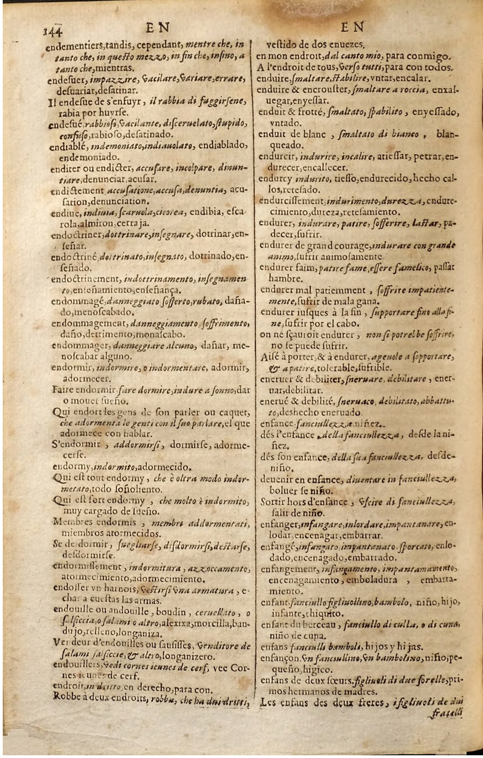 1627 - Jacques Crespin - Trésor des trois langues (Seconde partie) - Regensburg