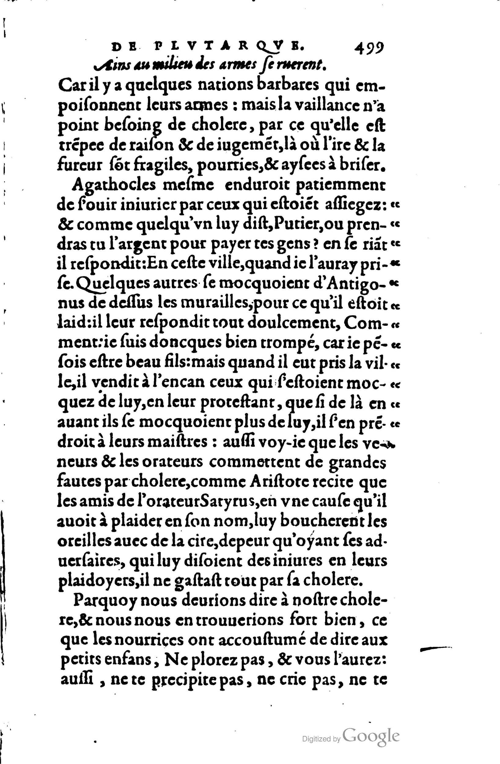 1578 - Jean Poupy - Trésor des morales de Plutarque - BSB Munich