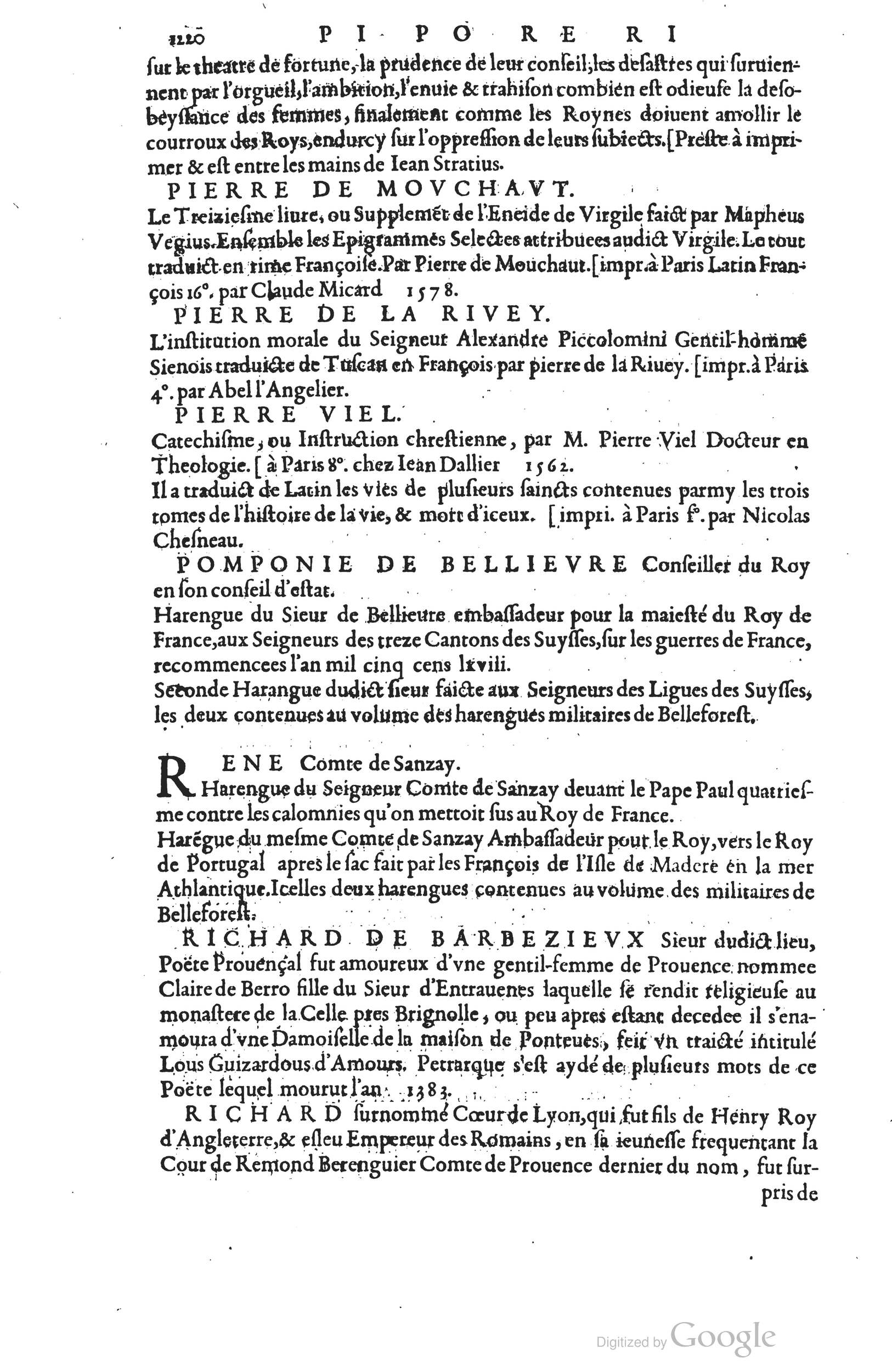 1585 - Barthélemy Honorat - Bibliothèques françaises - BSB Munich