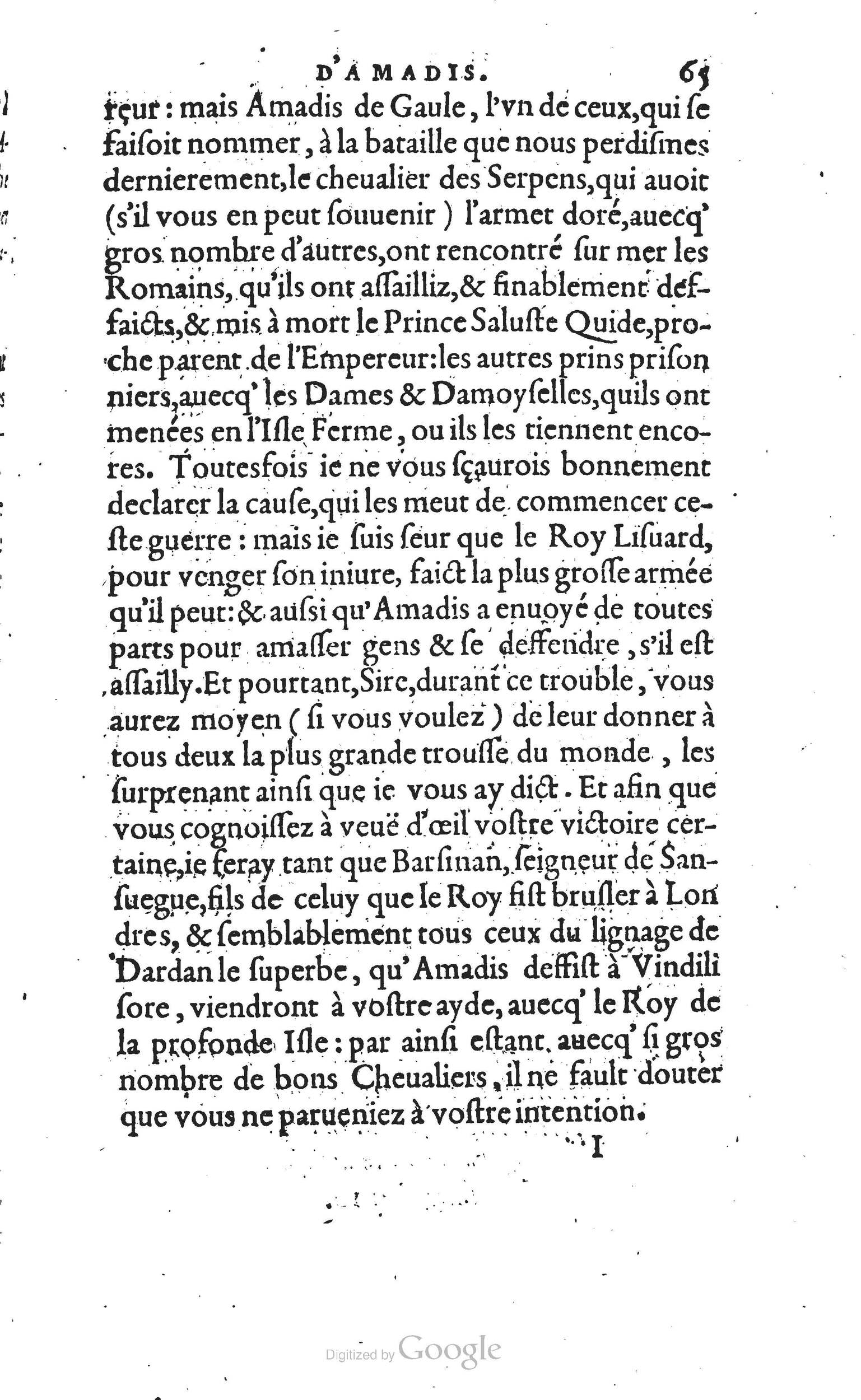 1560 - Vincent Sertenas et Gilles Robinot - Trésor des Amadis - British Library