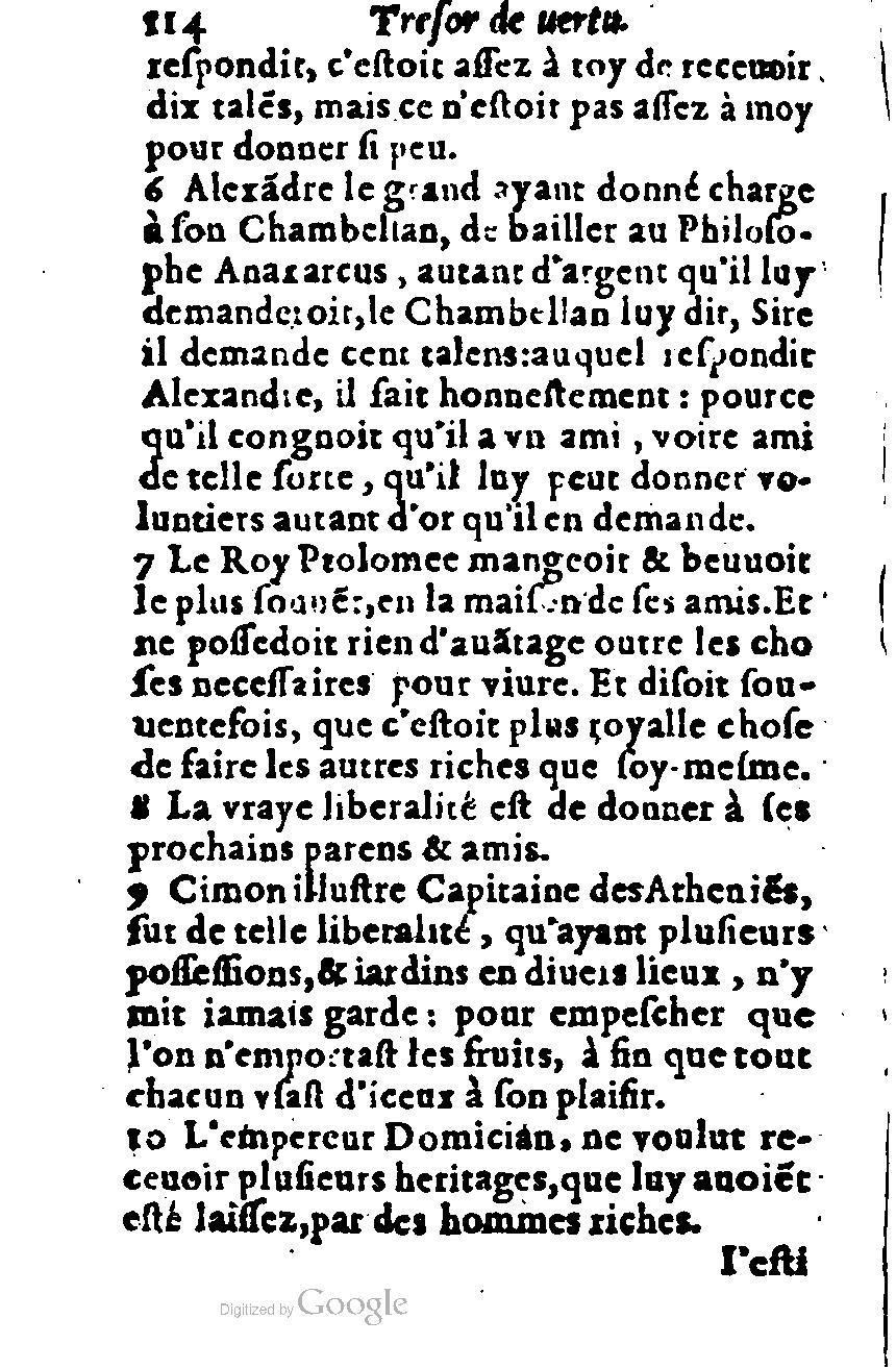1576 - Benoît Rigaud - Trésor de vertu - British Library 1576 - Benoît Rigaud - Trésor de vertu - British Library