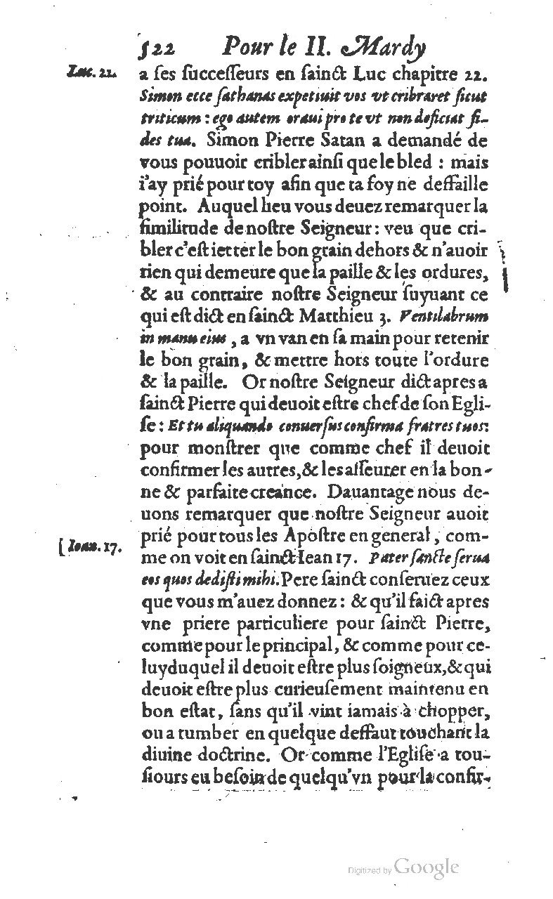 1607 - Nicolas Du Fossé - Trésor quadragésimal - T 01 - BM Lyon