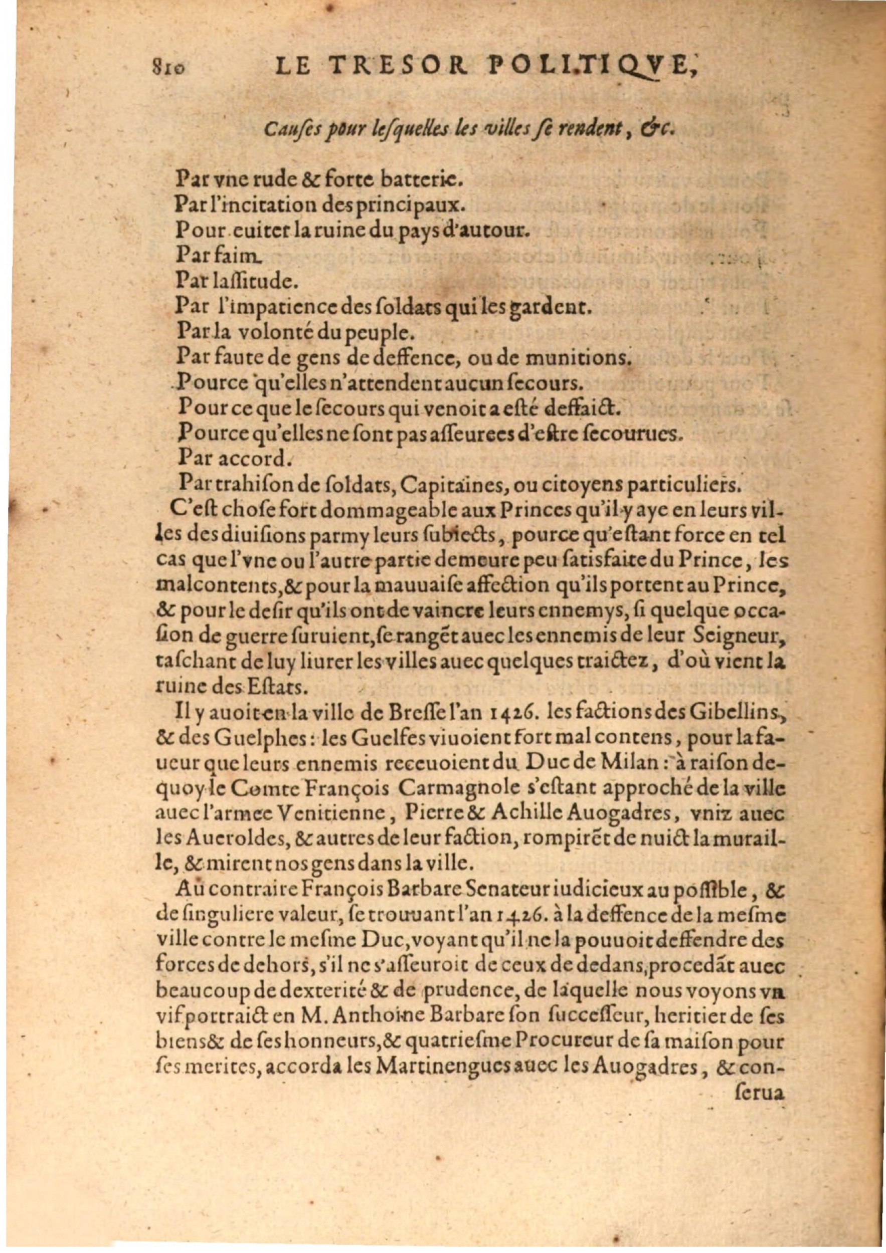 1608 - Nicolas Du Fossé - Trésor politique - BSB Munich