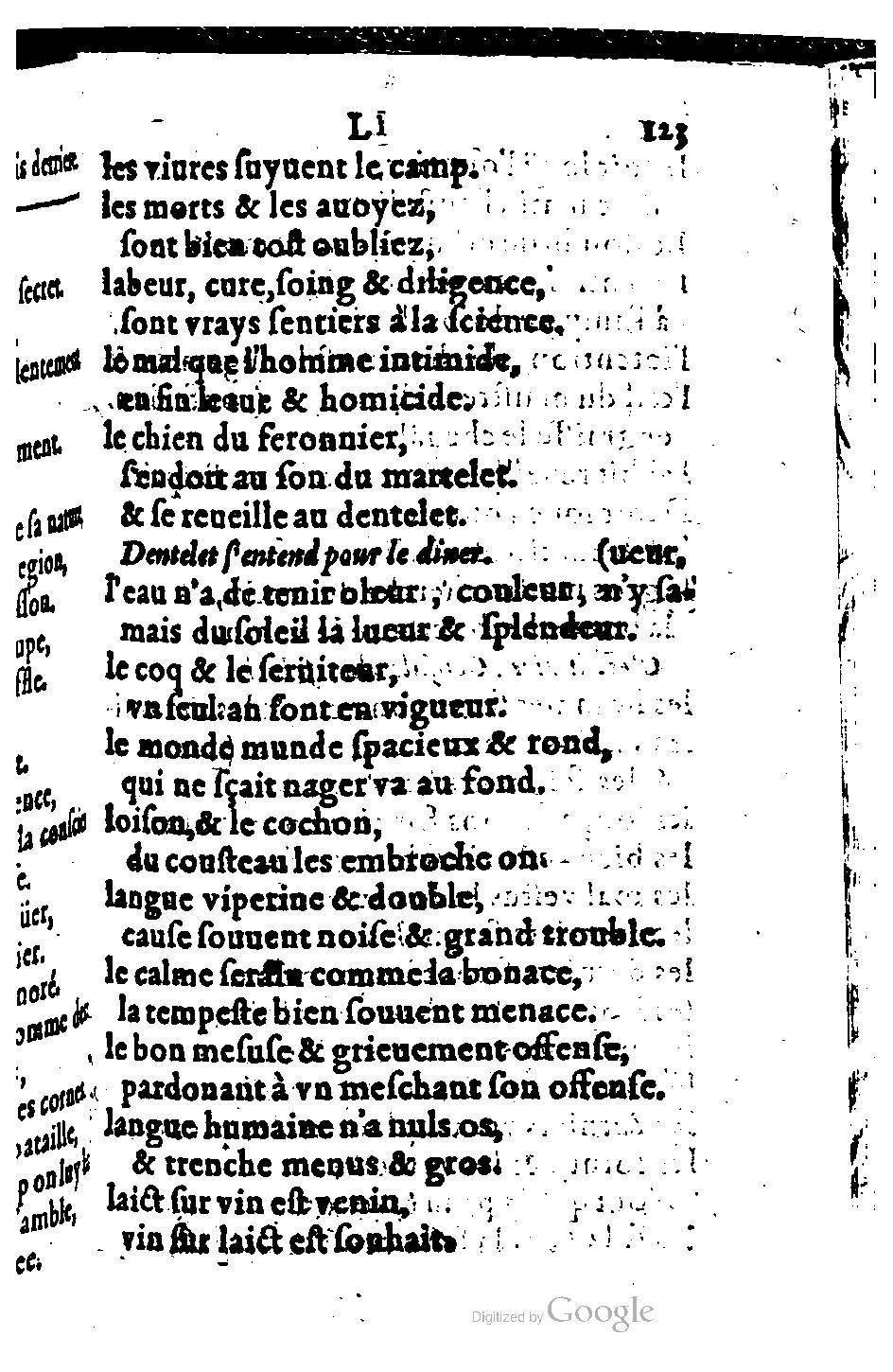 1582 - Nicolas Bonfons - Trésor des sentences dorées - BM Lyon 1582 - Nicolas Bonfons - Trésor des sentences dorées - BM Lyon