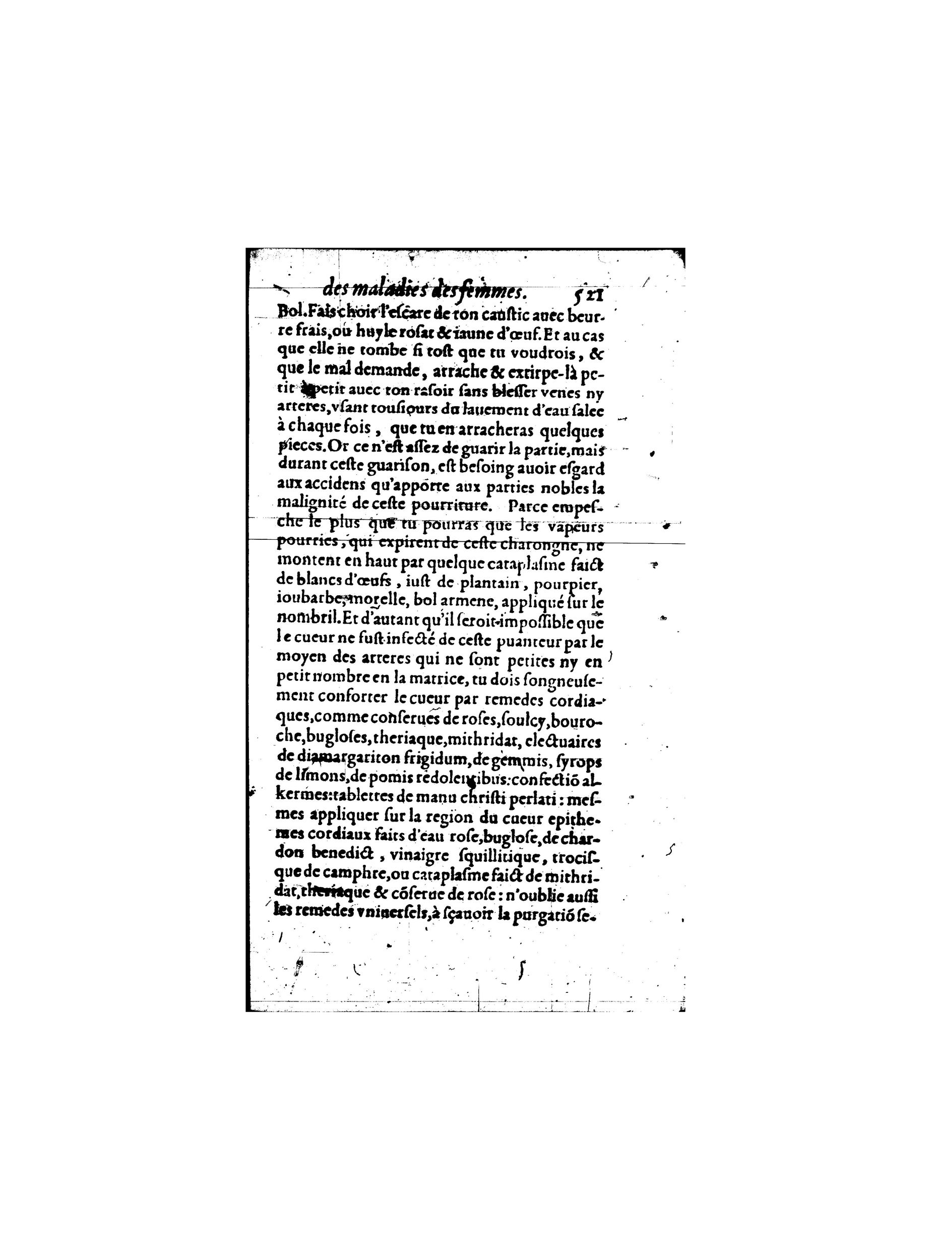 1587 - Jacques du Puis - Trésor des remèdes secrets pour les maladies des femmes - BnF