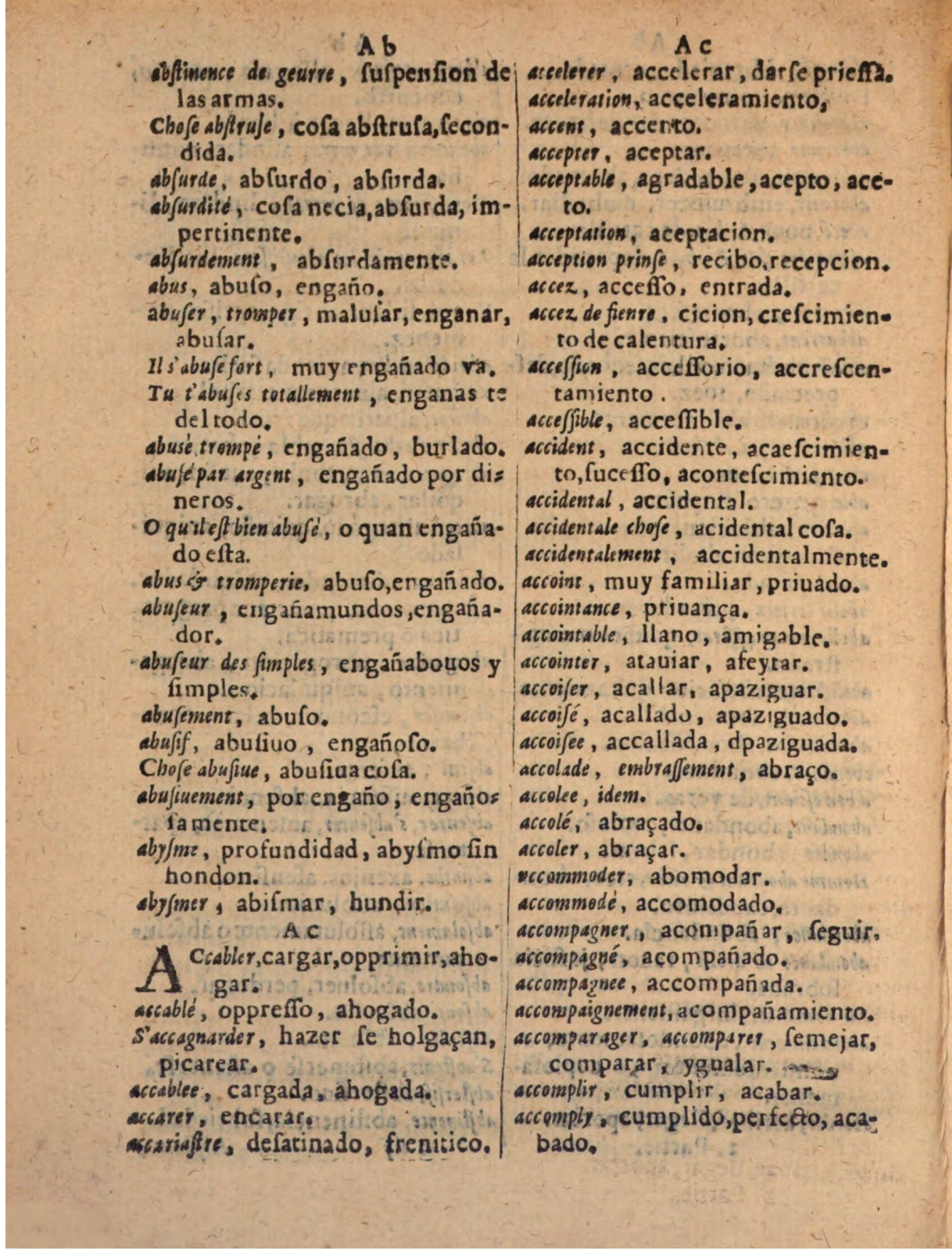 1624 - Hubert Antoine - Trésor des deux langues espagnole et française (Seconde partie) - BSB Munich