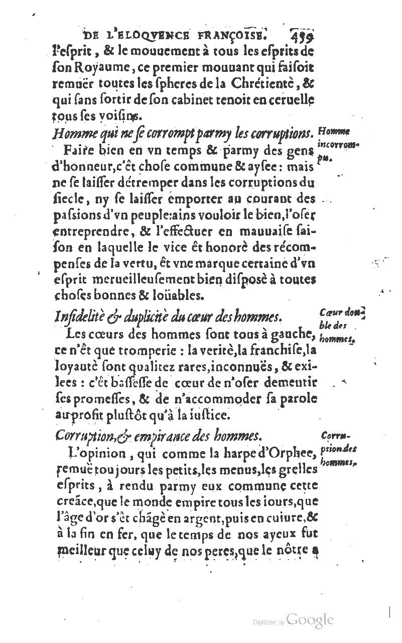1610 - Louis Coste - Trésor de l’éloquence française (Seconde partie) - BM Lyon