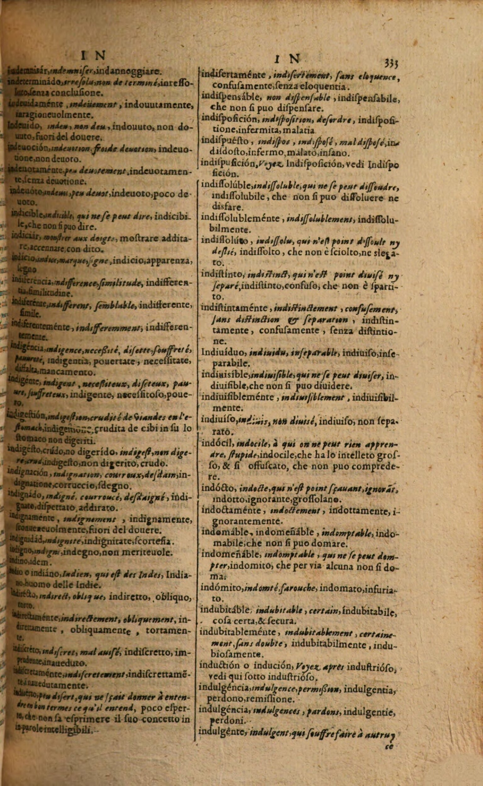 1617 - Samuel Crespin - Trésor des trois langues espagnole, française et italienne (Première partie) - Regensburg