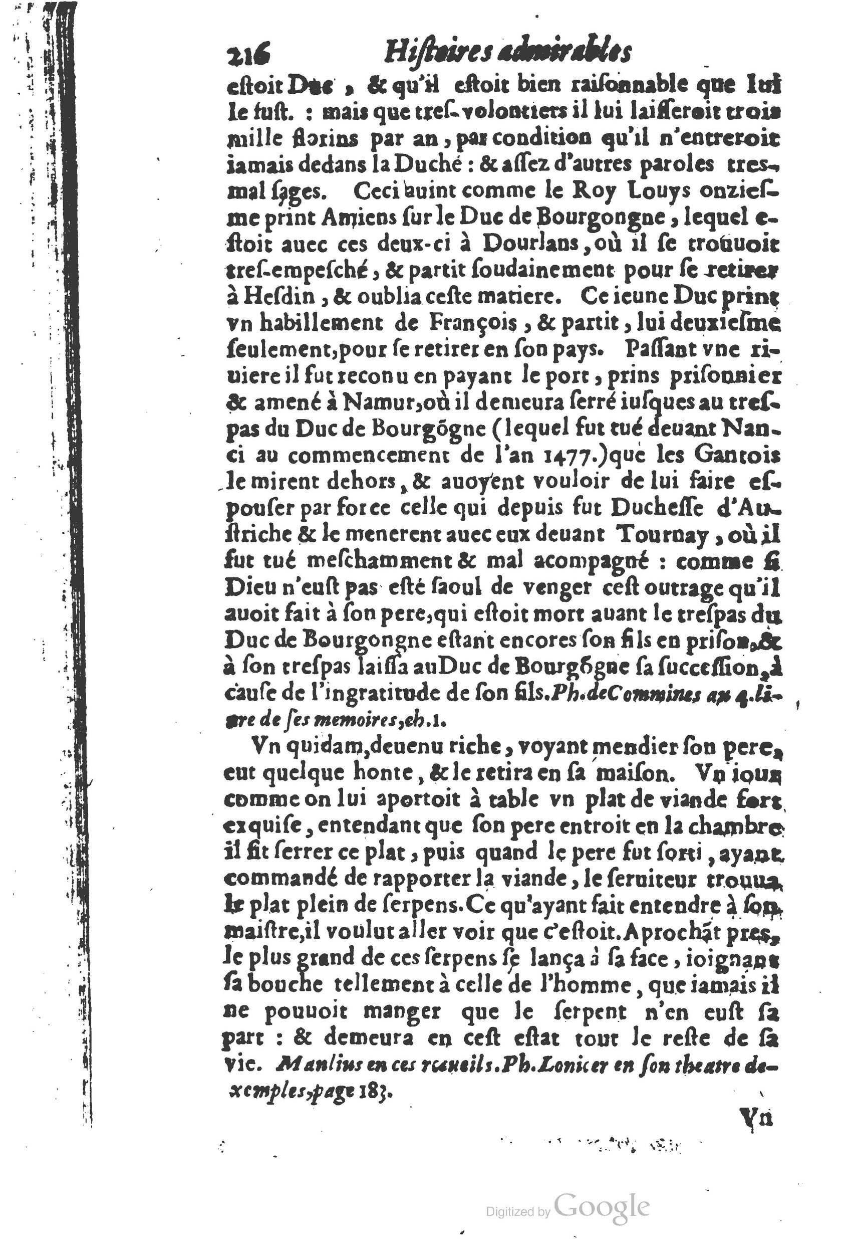 1610 - Paul Marceau - Trésor d’histoires admirables et mémorables - Princeton