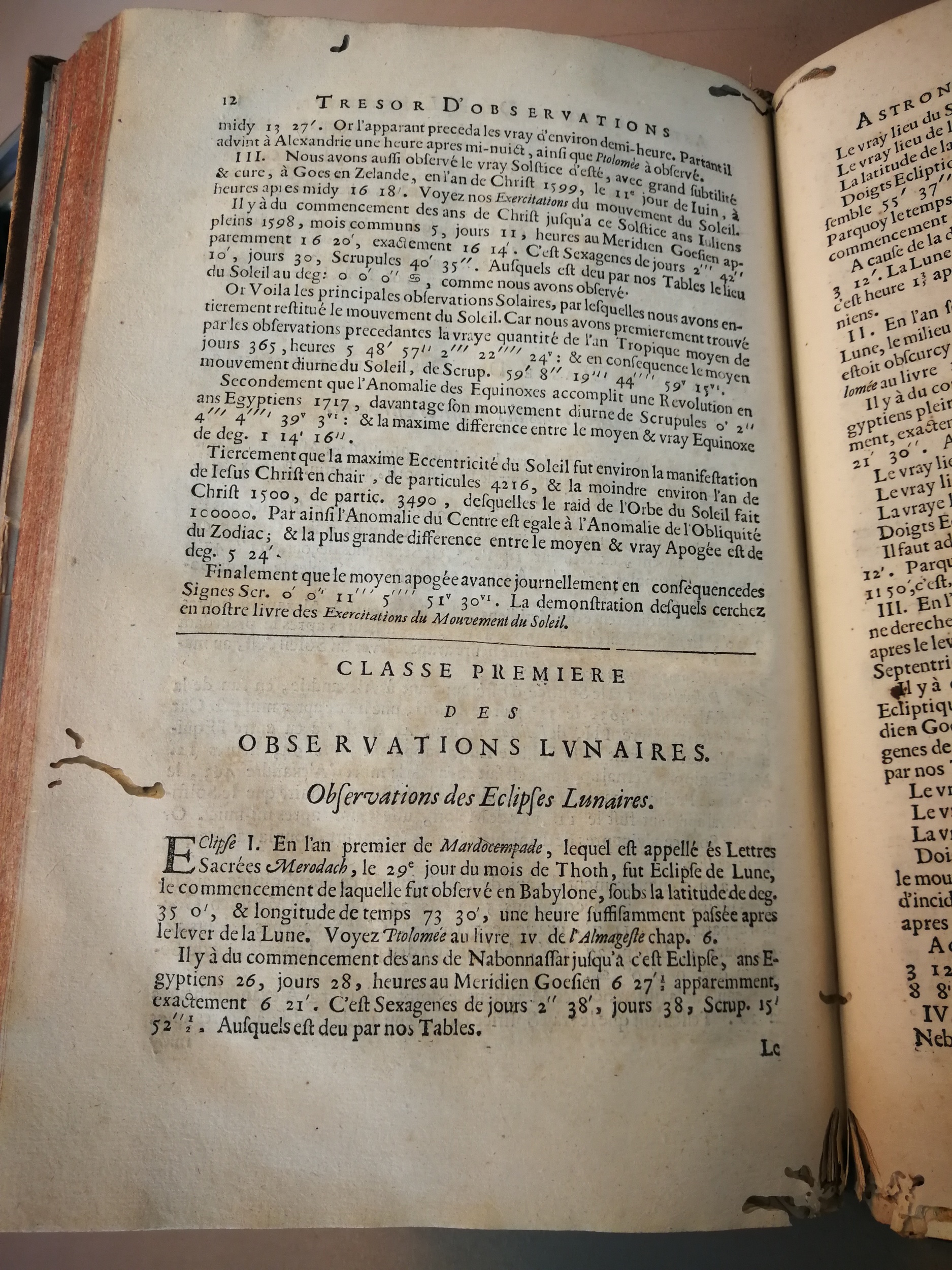 1633 - Zacharie Roman - Trésor d’observations astronomiques - BM Marseille