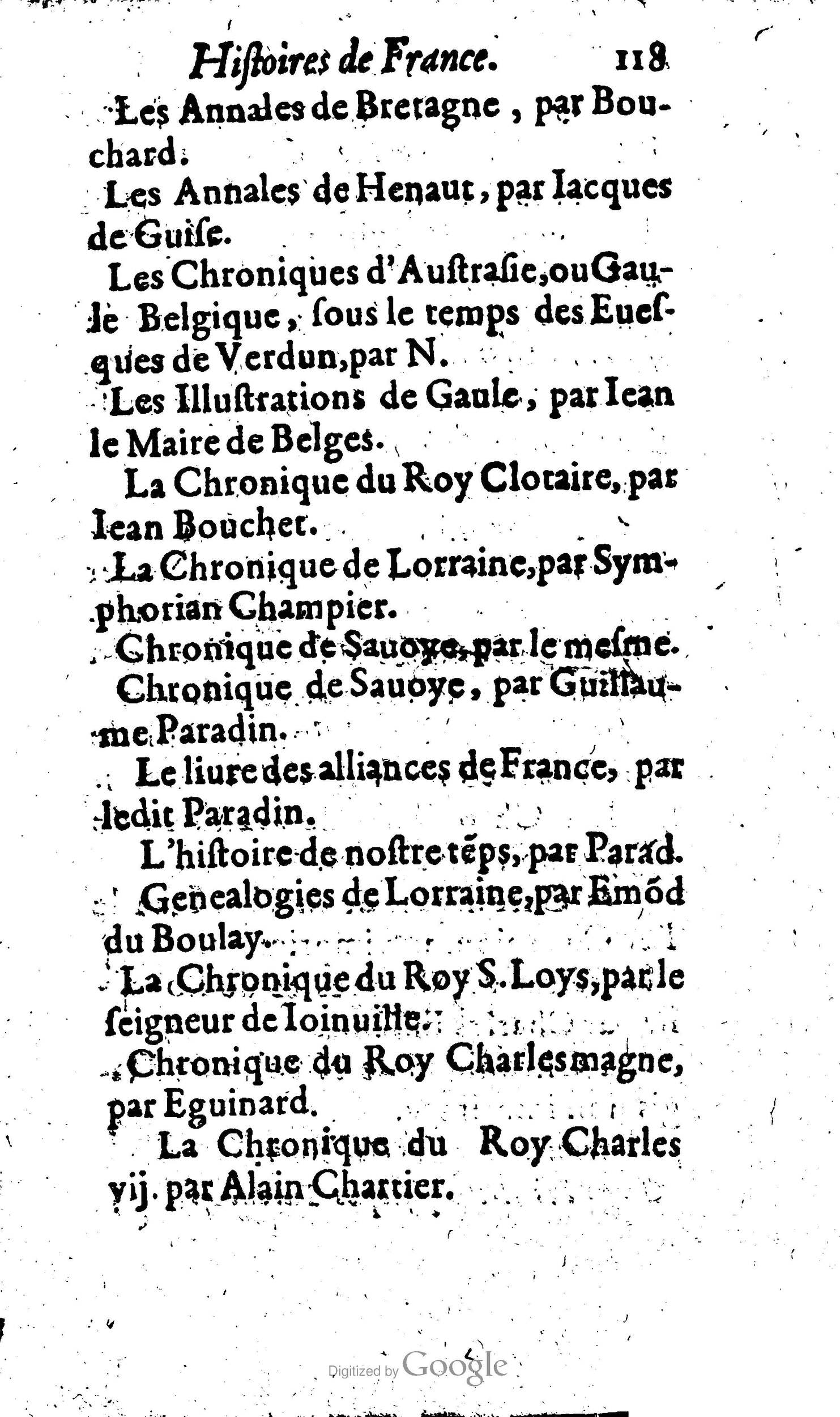 1619 - Jean Corrozet - Trésor des histoires de France - Anvers Musée Plantin-Moretus