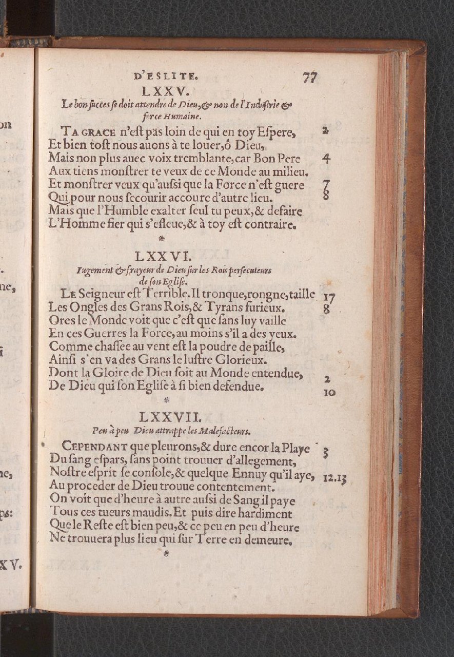 1577 - Jean de Laon - Trésor des 150 psaumes de David - Genève