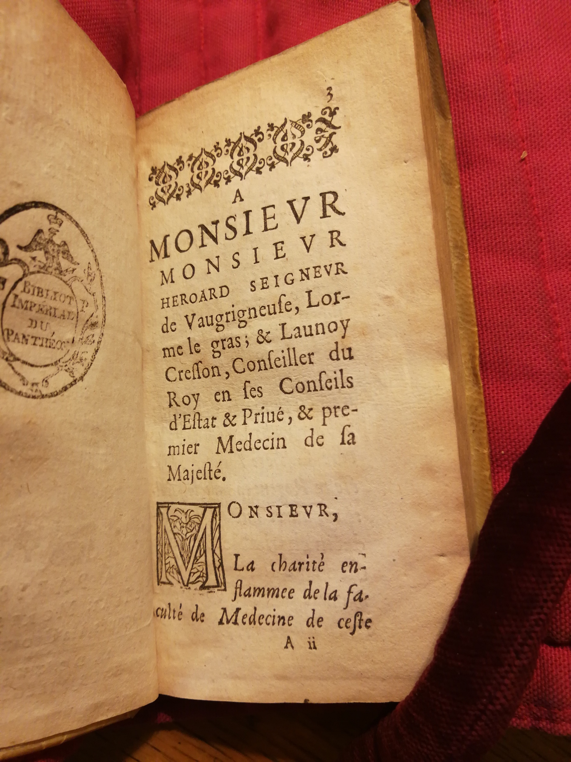 1624 - Jean Moreau - Conservation du trésor de la santé - Bibliothèque Sainte-Geneviève