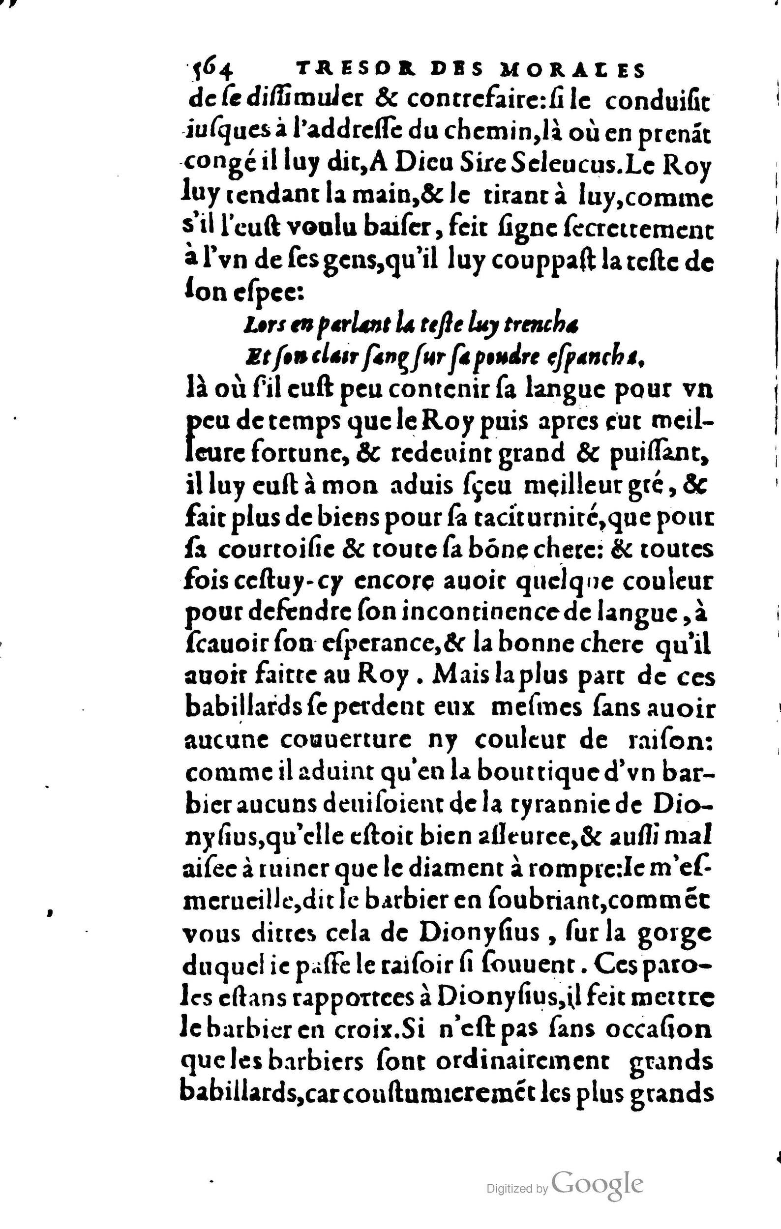 1578 - Jean Poupy - Trésor des morales de Plutarque - BSB Munich