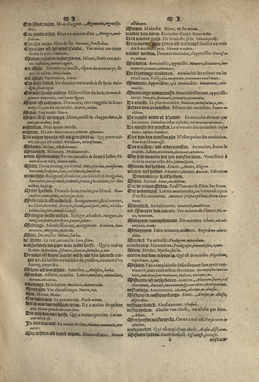 1573 - Christophe Plantin - Trésor du langage bas-allemand - Greifswald