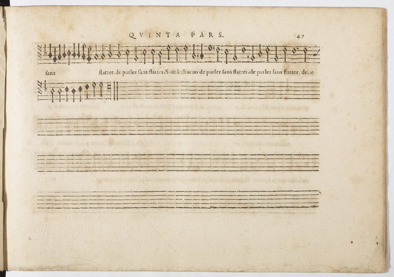 1594 - Paul Marceau - Trésor de musique d&#039;Orlande de Lassus, Superius, Bassus, Tenor, Quinta pars - BnF