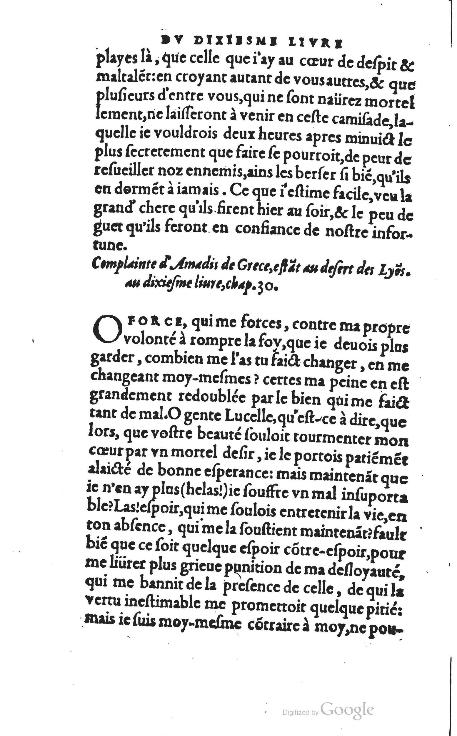 1560 - Vincent Sertenas et Gilles Robinot - Trésor des Amadis - British Library