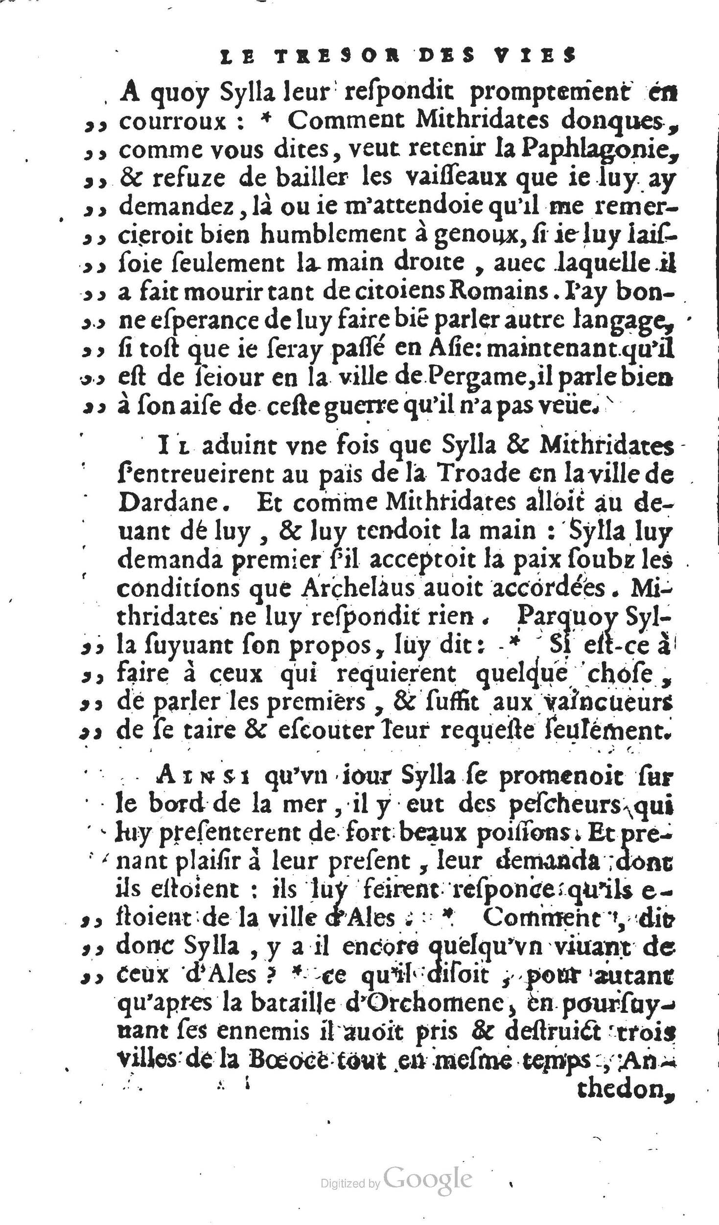 1567 - Willem Silvius - Trésor des vies de Plutarque - Anvers Musée Plantin-Moretus