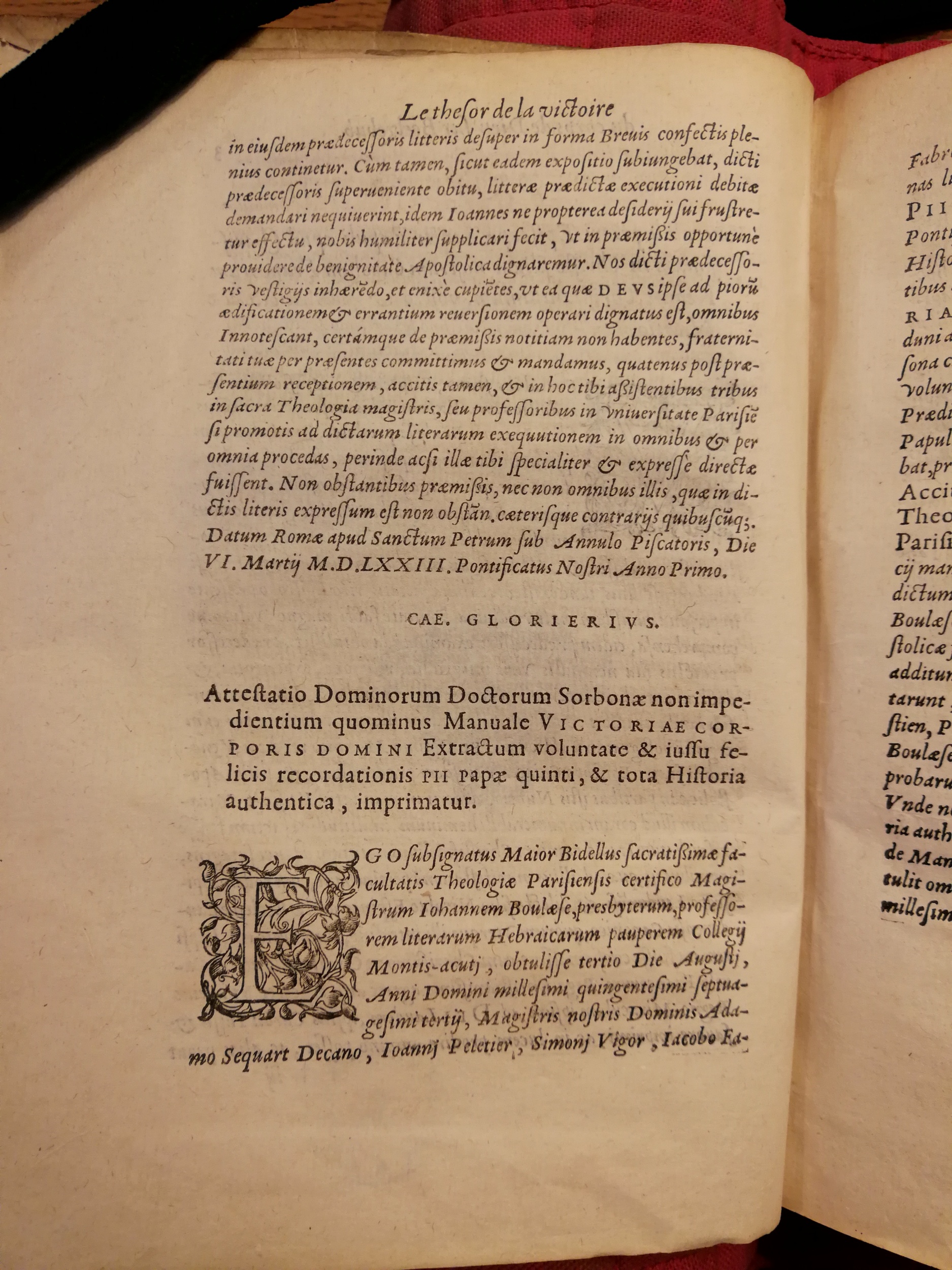 1578 - Nicolas Chesneau - Trésor et entière histoire de la triomphante victoire du corps de Dieu sur l’esprit malin - Bibliothèque Sainte-Geneviève 1578 - Nicolas Chesneau - Trésor et entière histoire de la triomphante victoire du corps de Dieu sur l’esprit malin - Bibliothèque Sainte-Geneviève