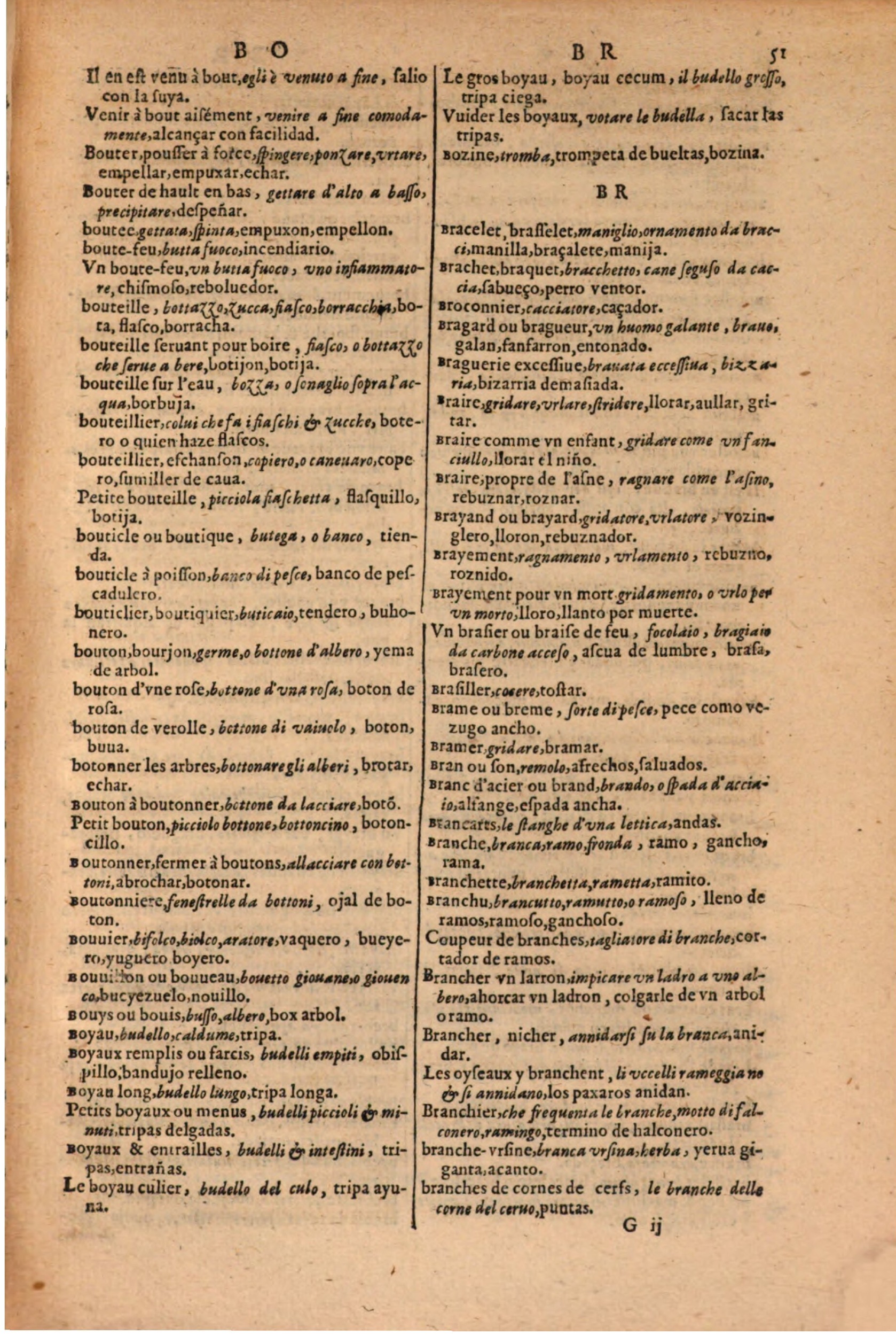 1616 - Pierre de la Rovière - Trésor des trois langues (Seconde partie) - BSB Munich