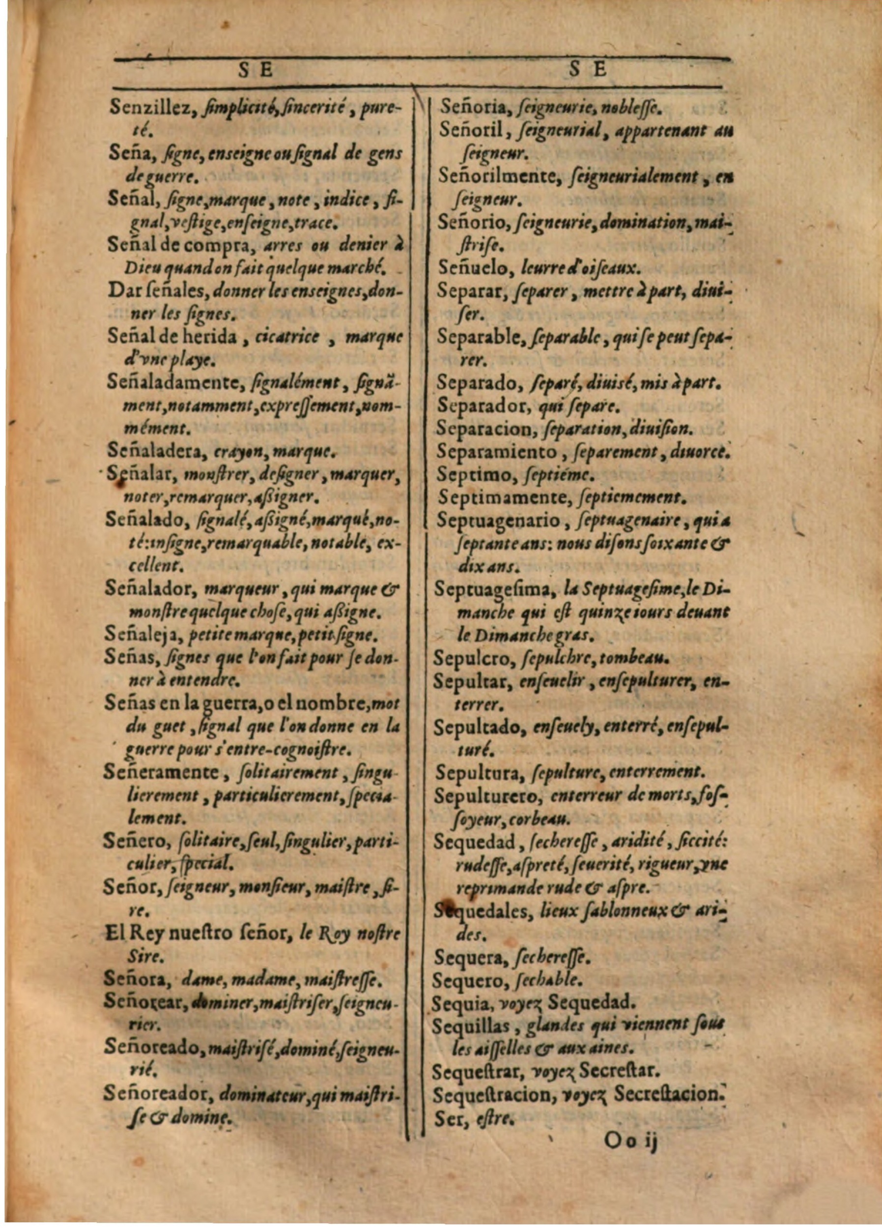 1607 - Marc Orry - Trésor des deux langues espagnole et française (Première partie) - BSB Munich 1607 - Marc Orry - Trésor des deux langues espagnole et française (Première partie) - BSB Munich