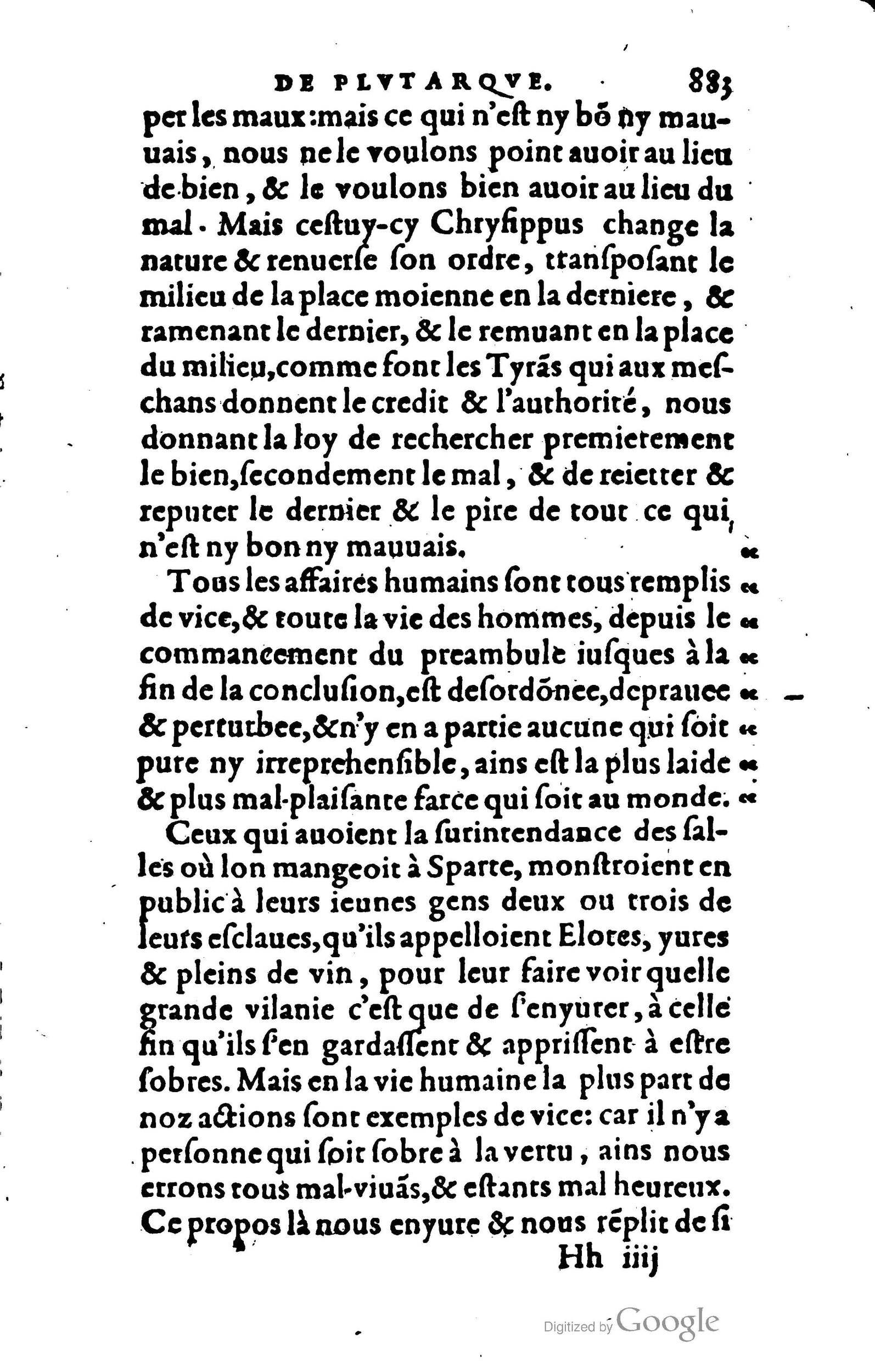 1578 - Jean Poupy - Trésor des morales de Plutarque - BSB Munich