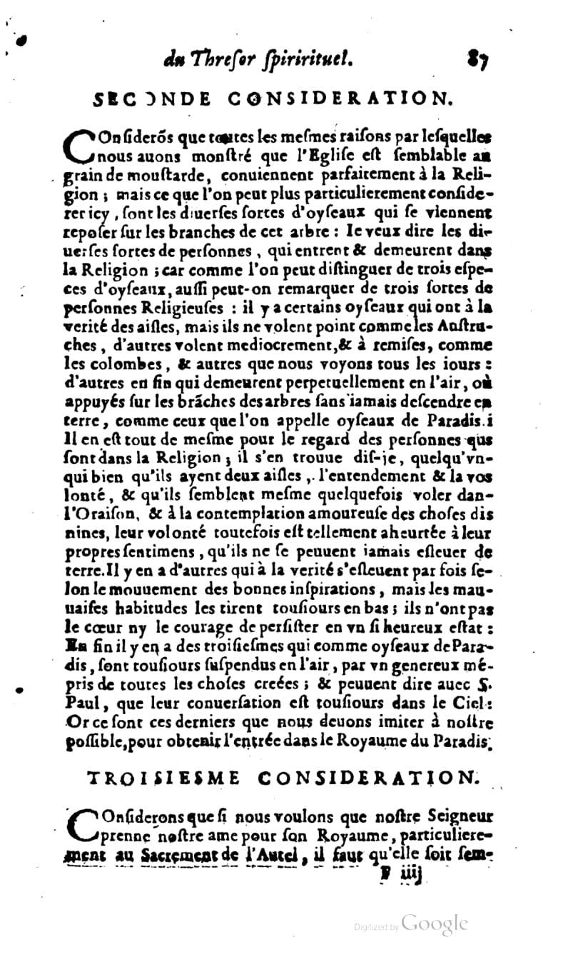 1637 - s.n. - Trésor spirituel des âmes religieuses - BM Lyon