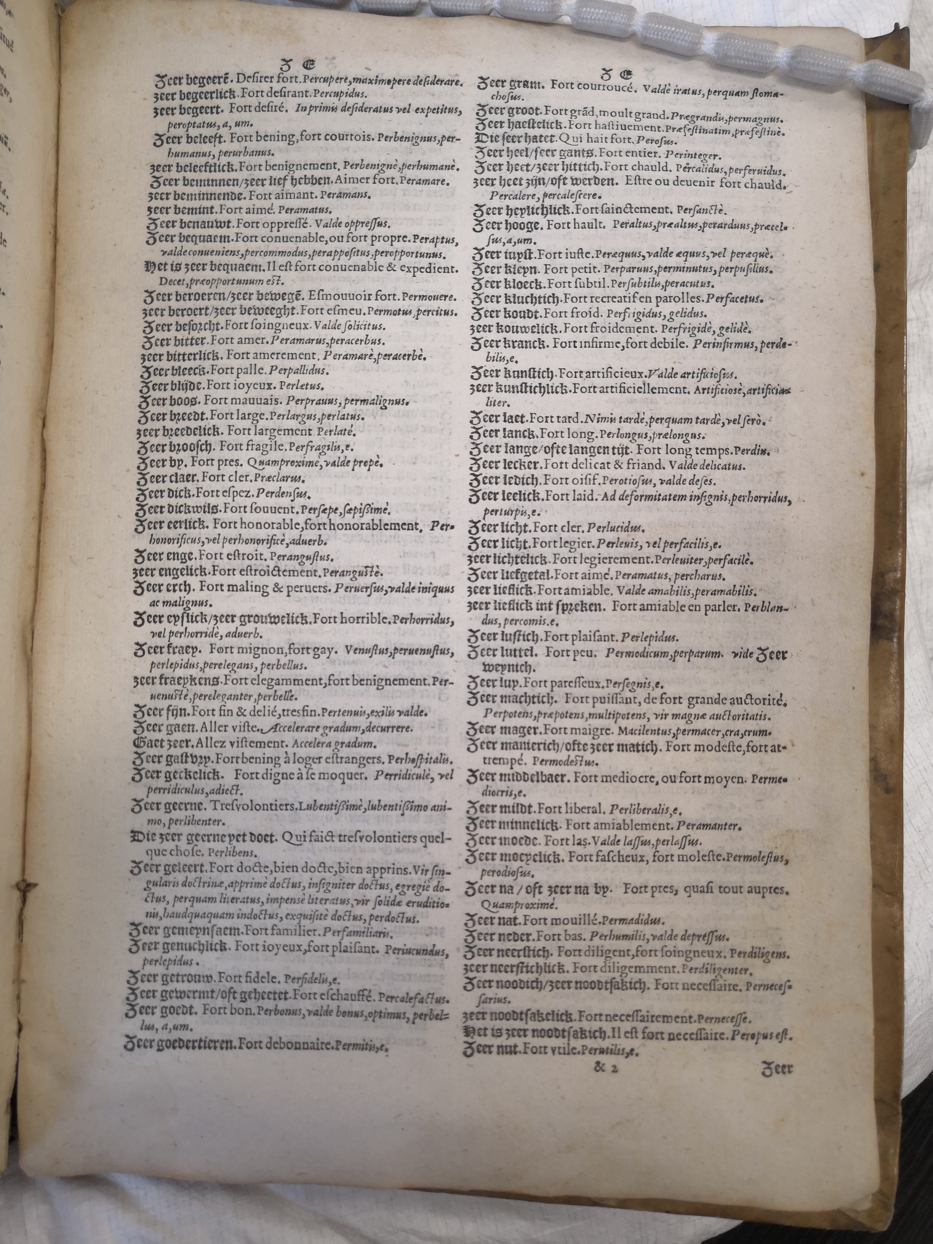 1573 - Christophe Plantin - Trésor du langage bas-allemand - Anvers Université