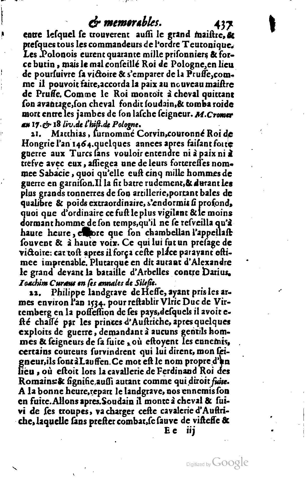 1628 - Jacques Crespin - Trésor d’histoires admirables et mémorables - BSB Munich
