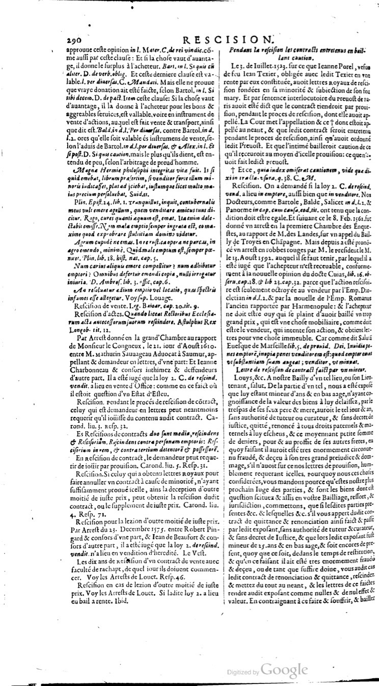 1629 - Veuve Nicolas Buon - Trésor du droit français (21754 T. 3) - BM Lyon