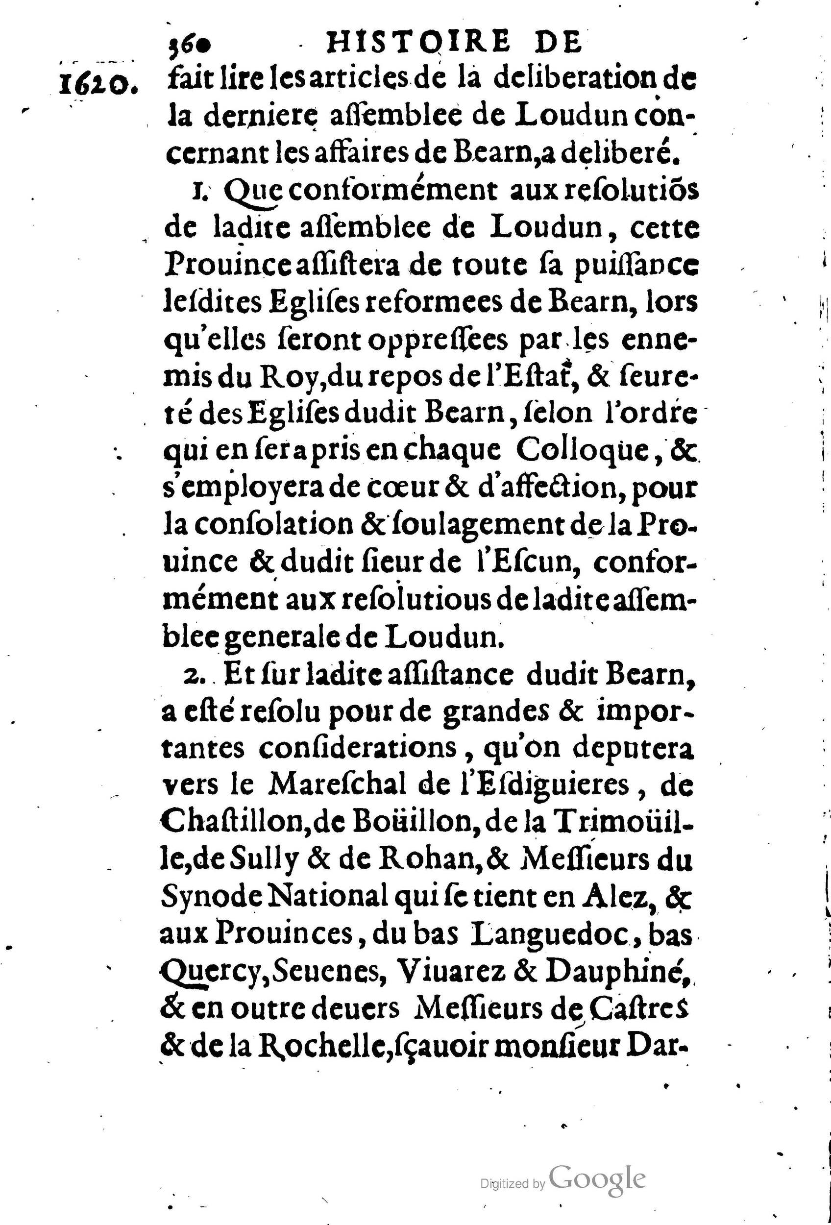 1623 - Joseph Bouillerot - Trésor de l’histoire générale de notre temps - BM Lyon