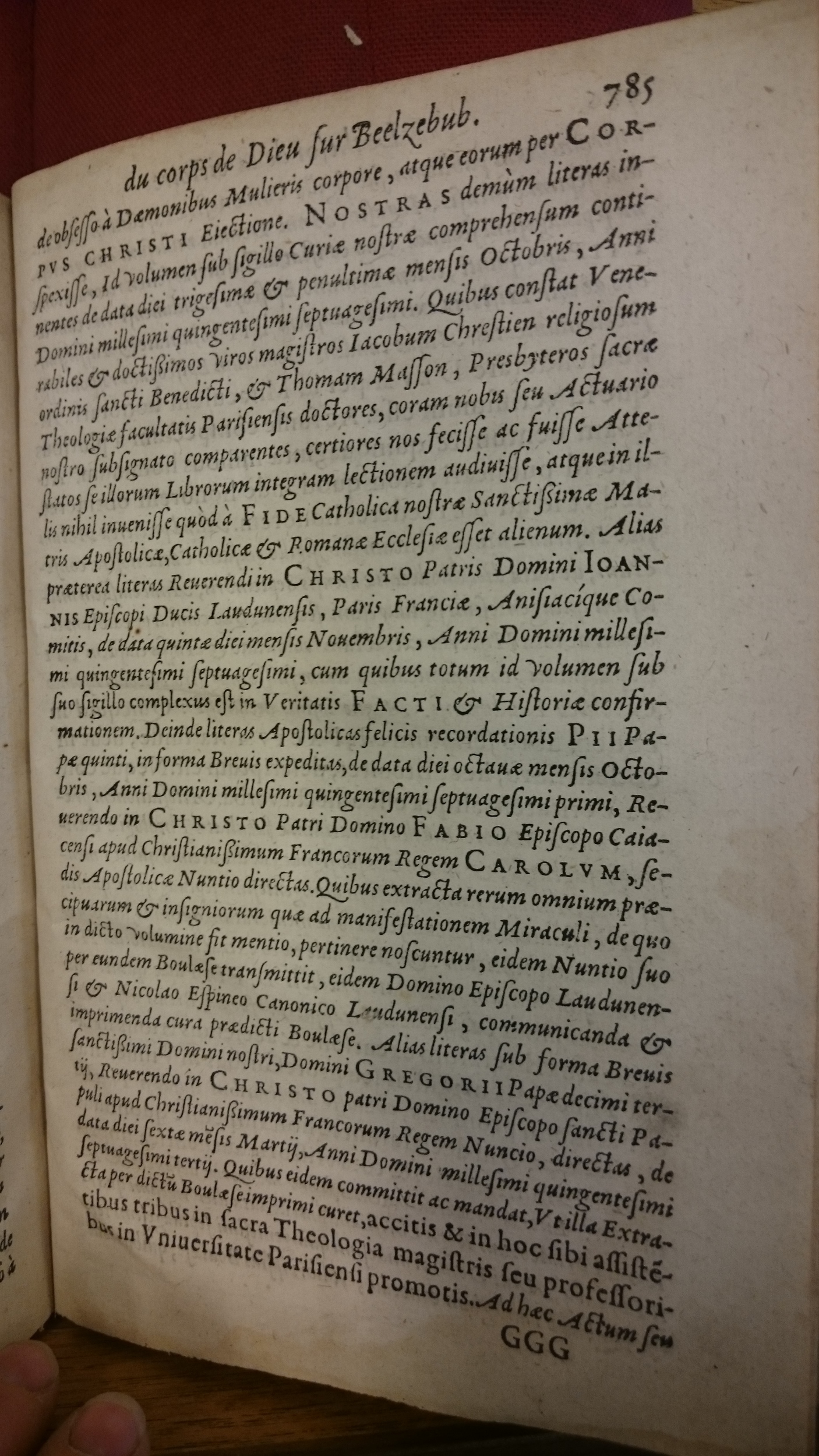 1578 - Nicolas Chesneau - Trésor et entière histoire de la triomphante victoire du corps de Dieu sur l’esprit malin - BM Lyon 1578 - Nicolas Chesneau - Trésor et entière histoire de la triomphante victoire du corps de Dieu sur l’esprit malin - BM Lyon