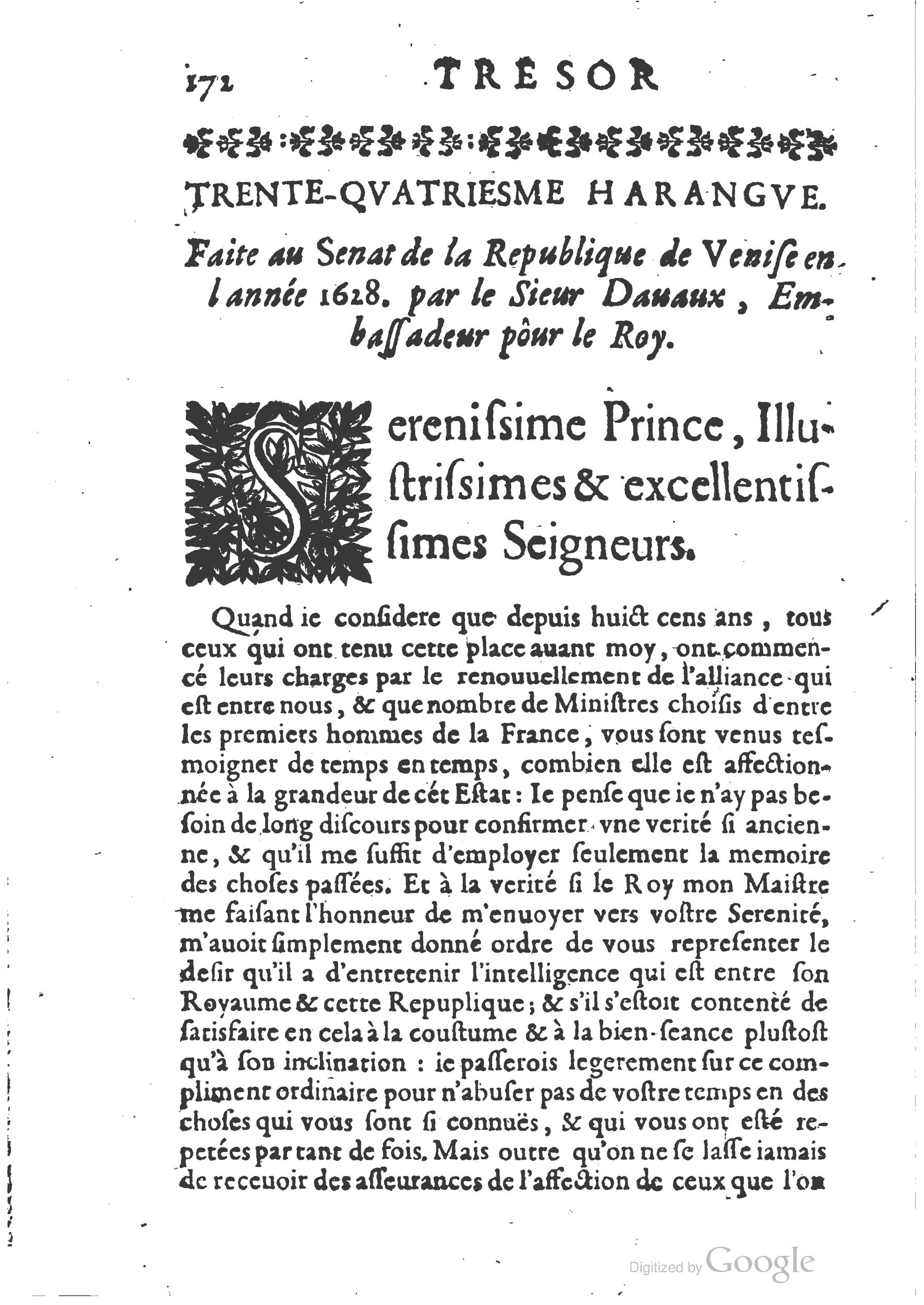 1654 - Michel Bobin - Trésor des harangues, remontrances et oraisons funèbres - BM Lyon 1654 - Michel Bobin - Trésor des harangues, remontrances et oraisons funèbres - BM Lyon