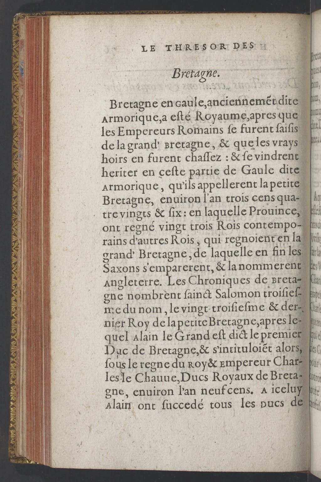 1603 - Galiot Corrozet - Trésor des histoires de France - BnF Tolbiac