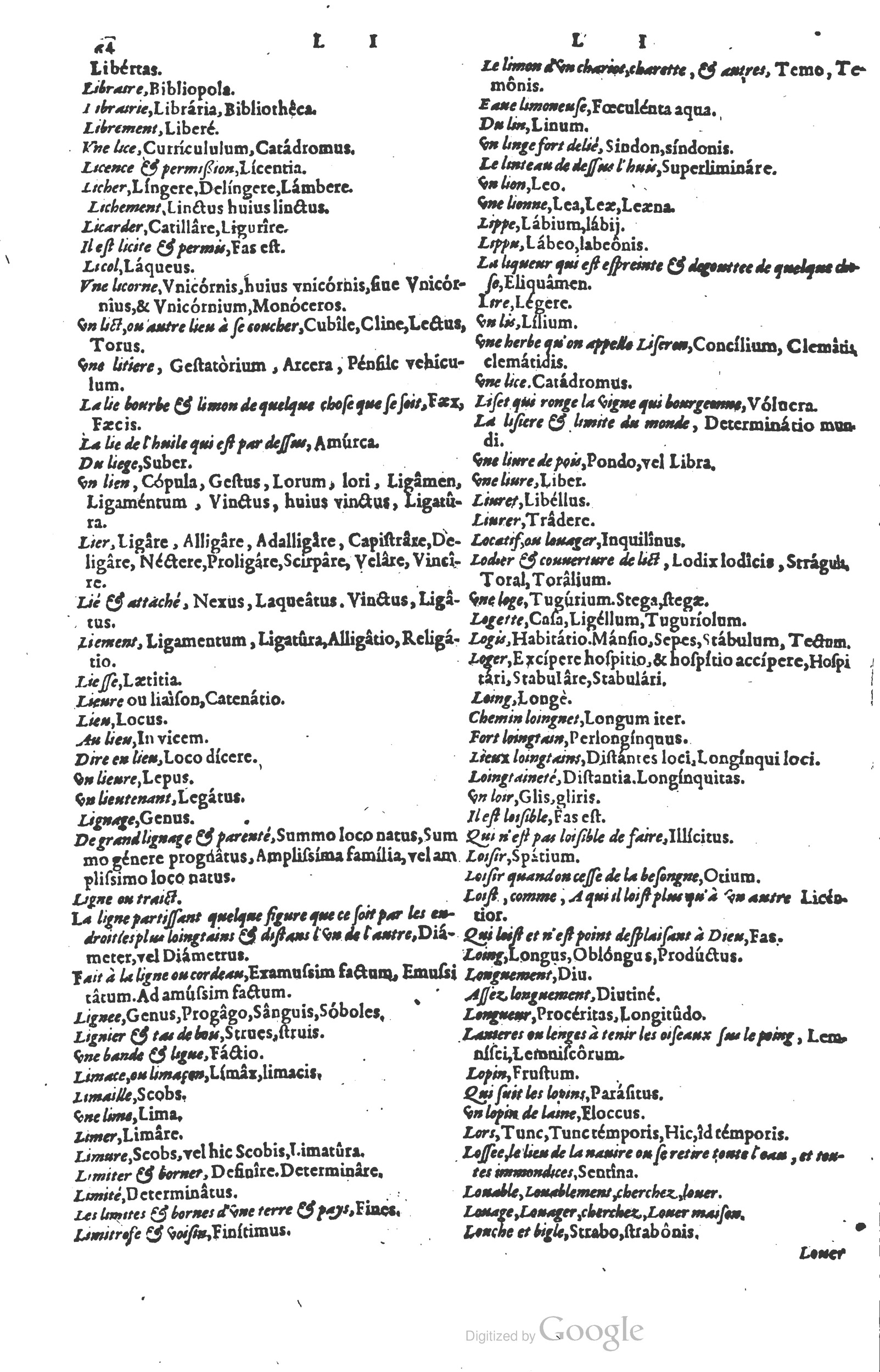 1578 - Louis Cloquemin - Trésor des mots et traits français - BSB Munich