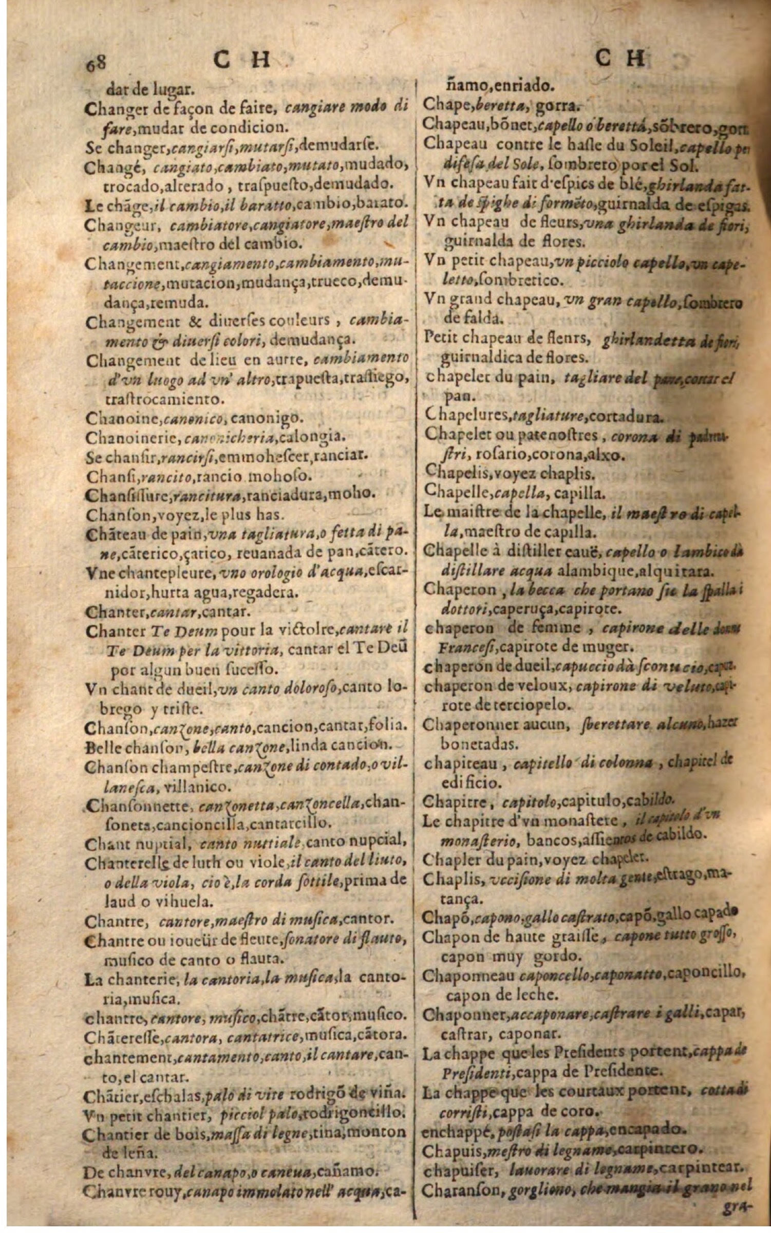 1644 - Jacques Crespin - Trésor des trois langues - Passau