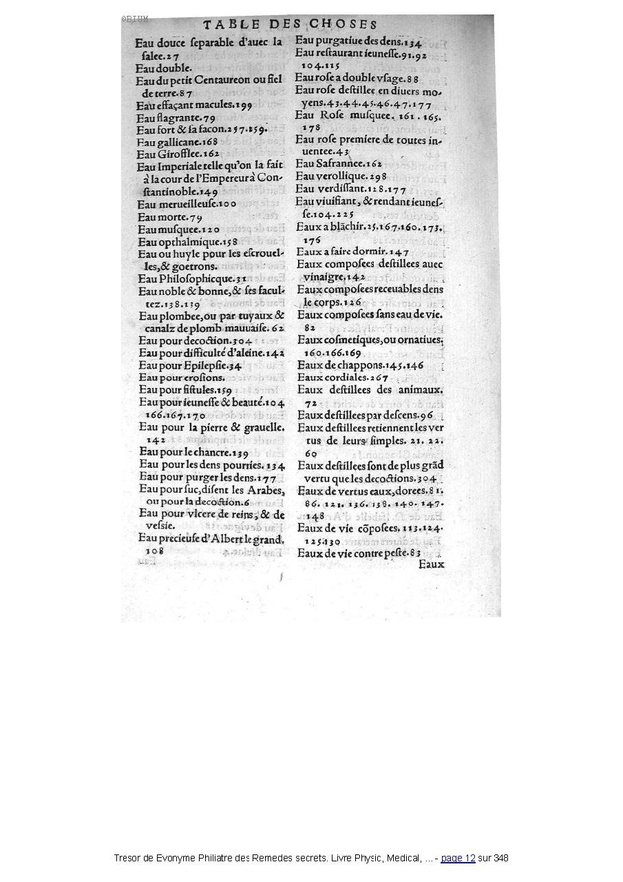 1555 - Balthazar Arnoullet - Trésor d’Évonyme Philiatre - Université Paris Cité