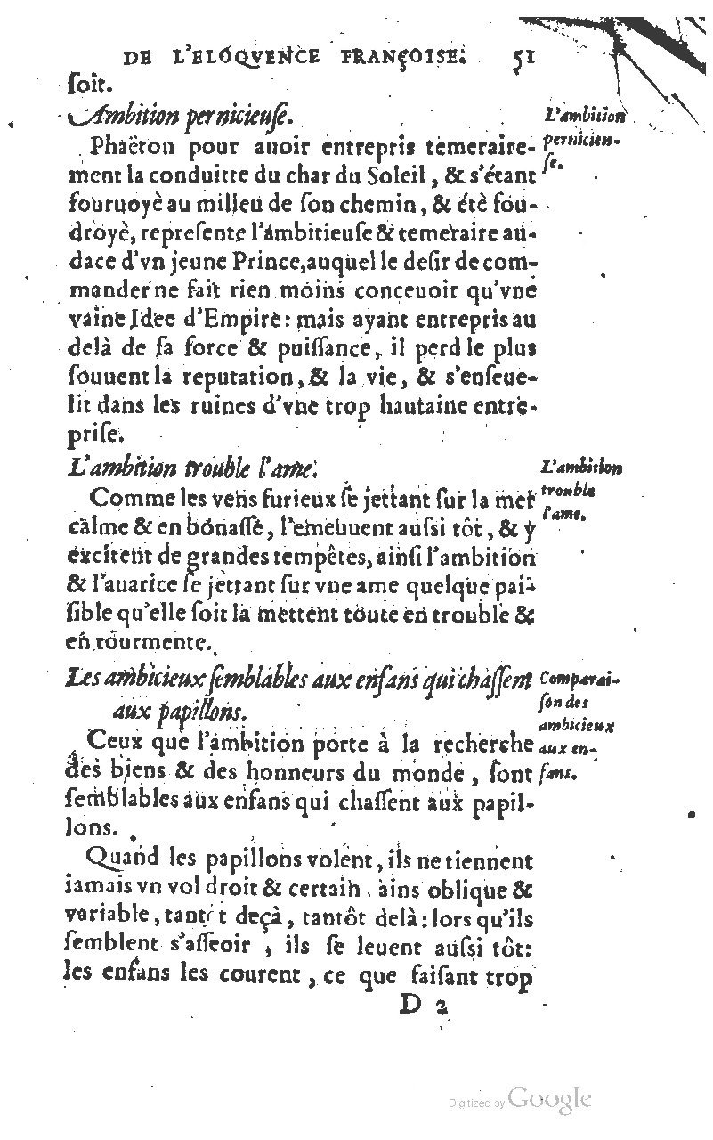 1610 - Louis Coste - Trésor de l’éloquence française (Seconde partie) - BM Lyon