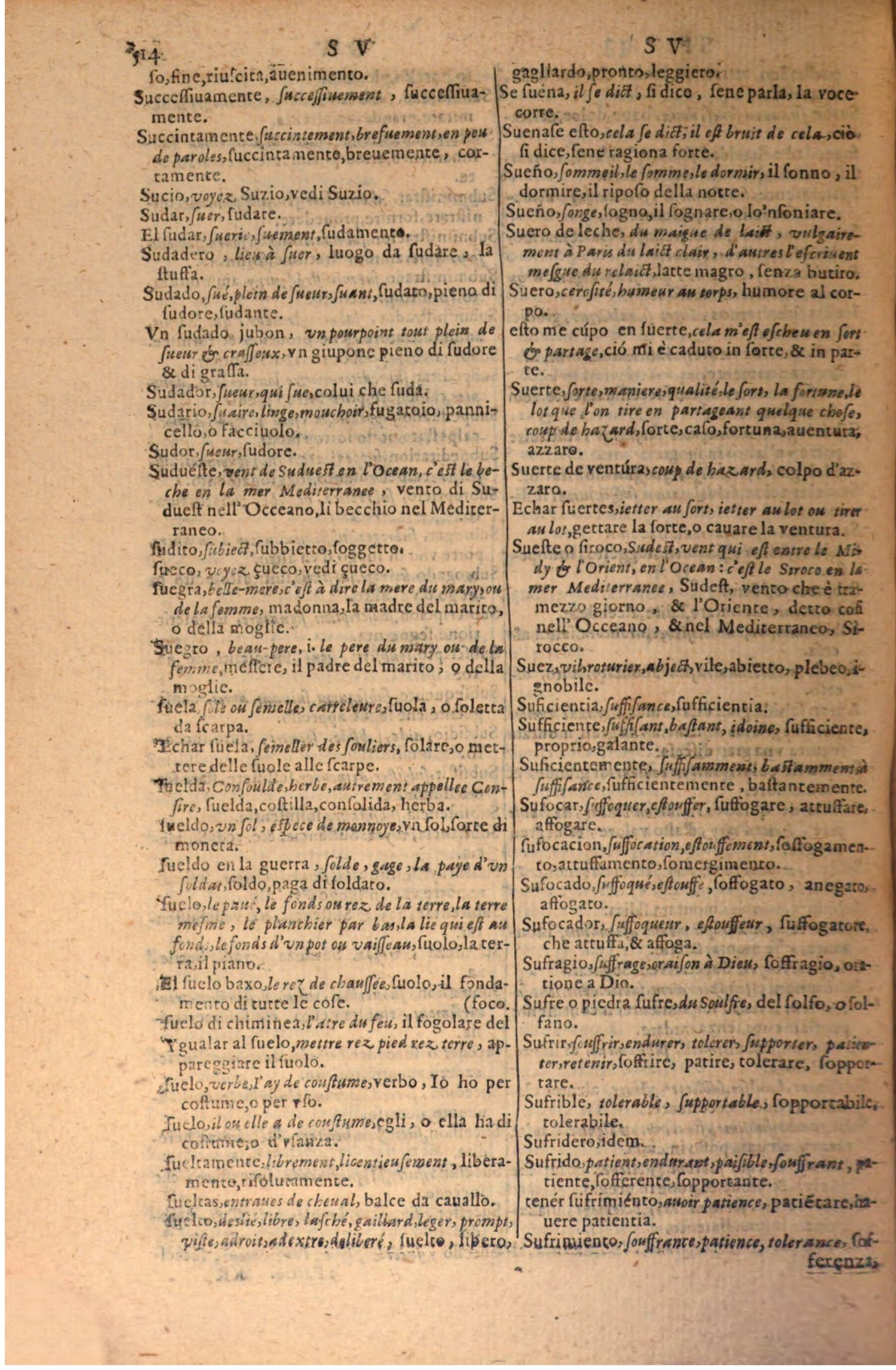 1606 - Samuel Crespin - Thresor des trois langues, francoise, italiene et espagnolle - BSB Munich
