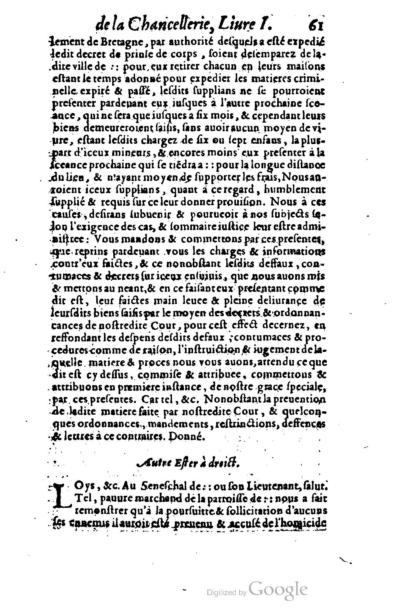 1614 - Jean Richer - Trésor du nouveau style et protocole de la chancellerie de France - BSB Munich