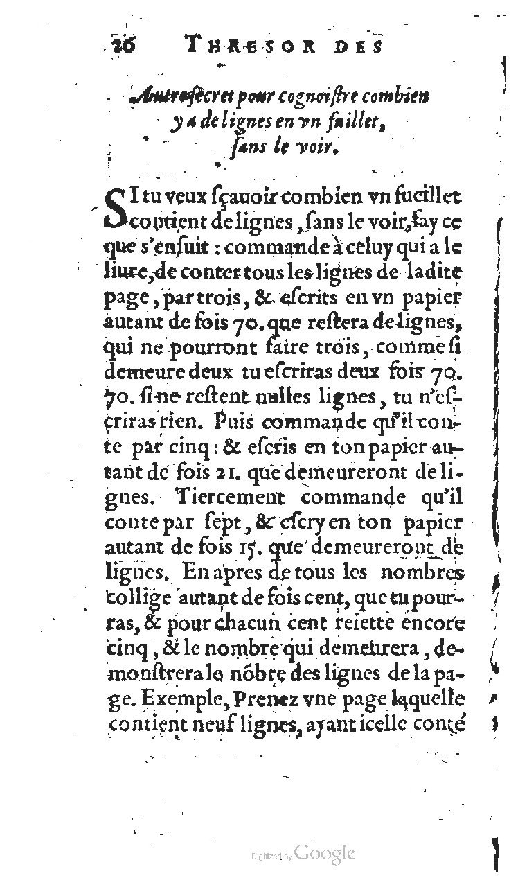 1627 - Jean Delamare - Trésor des récréations - BSB Munich