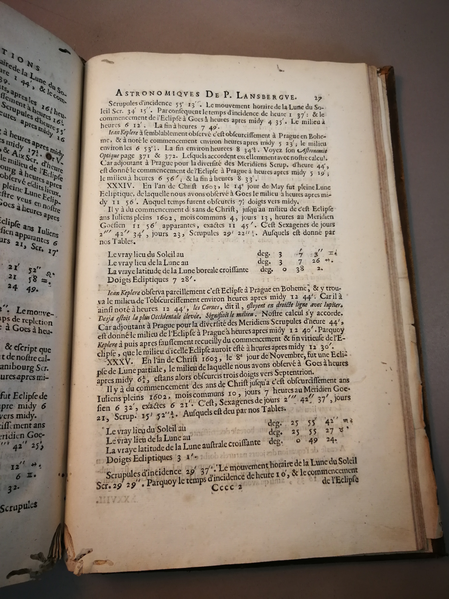 1633 - Zacharie Roman - Trésor d’observations astronomiques - BM Marseille