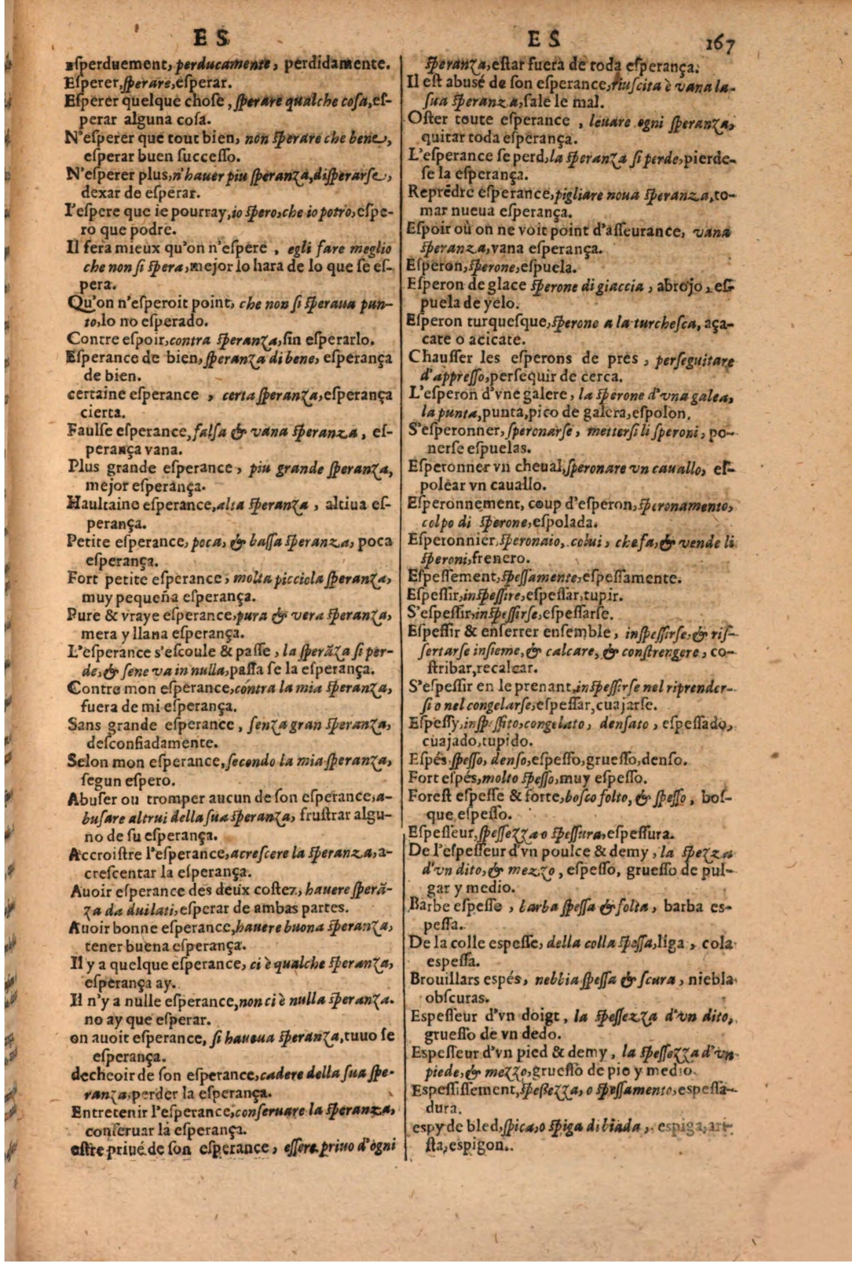 1616 - Pierre de la Rovière - Trésor des trois langues (Seconde partie) - BSB Munich