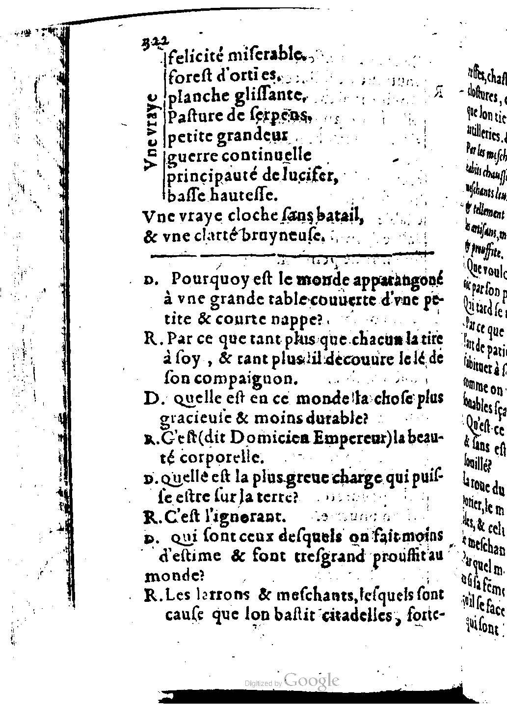1582 - Nicolas Bonfons - Trésor des sentences dorées - BM Lyon
