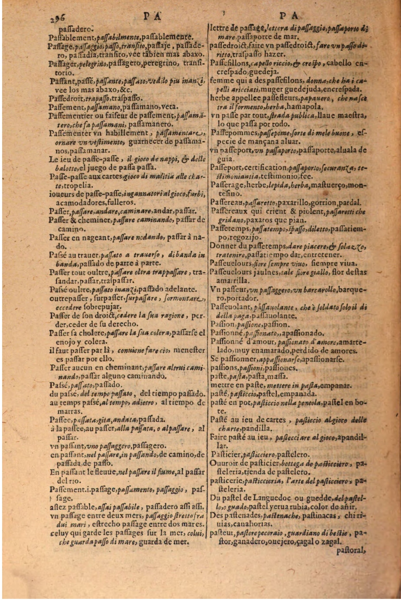 1616 - Pierre de la Rovière - Trésor des trois langues (Seconde partie) - BSB Munich