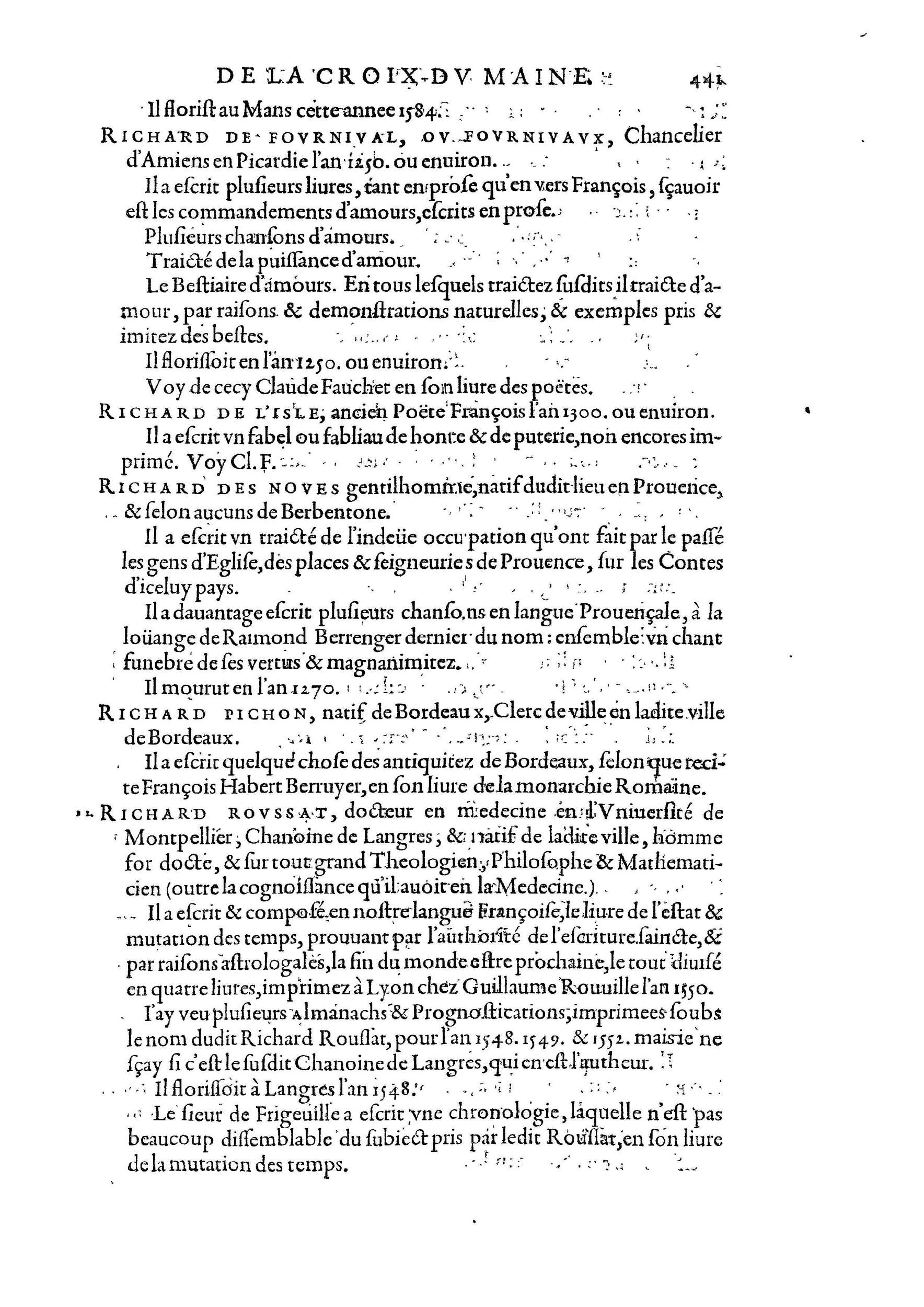 1584 - Abel L&#039;Angelier - Bibliothèques françaises - BnF