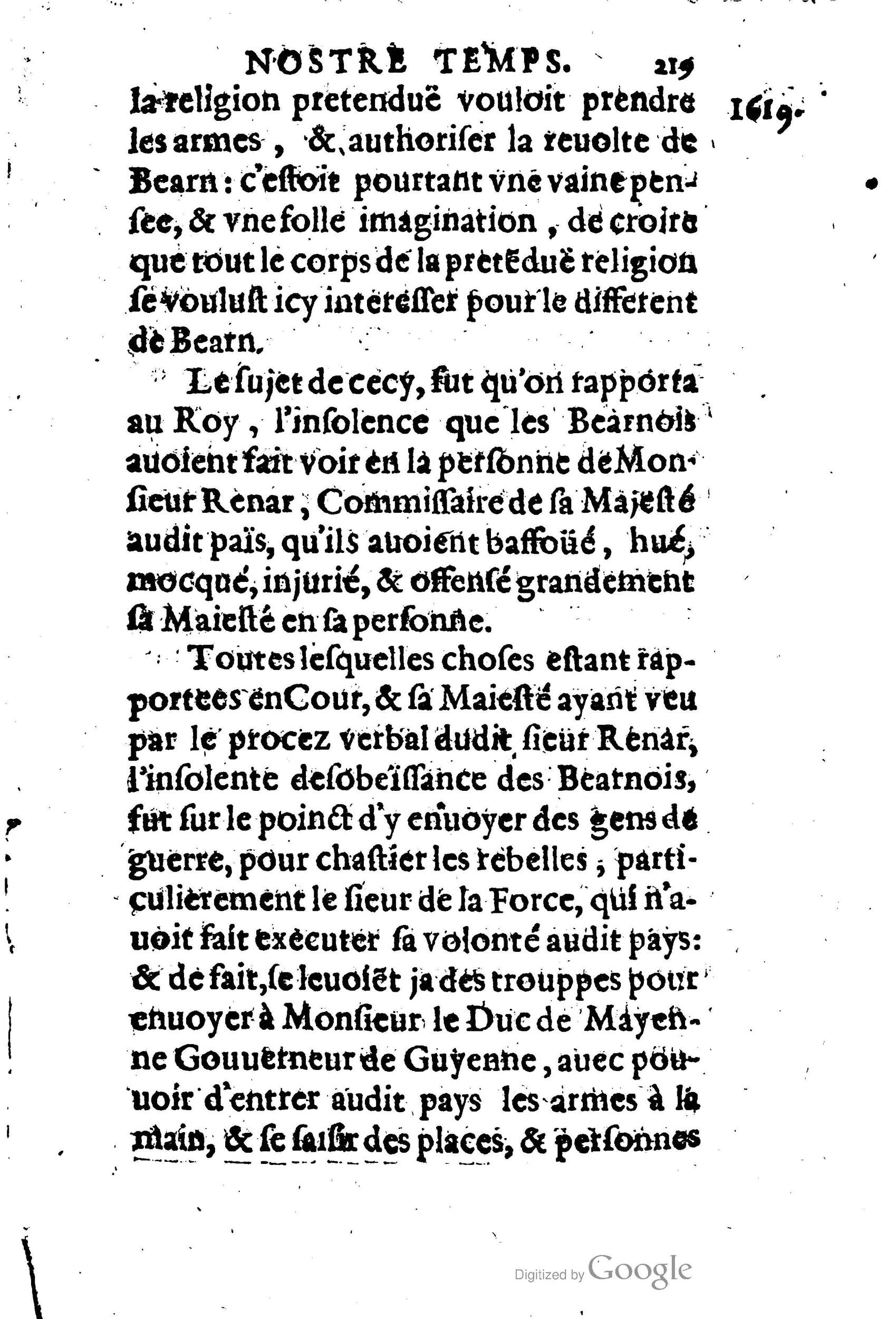 1623 - Joseph Bouillerot - Trésor de l’histoire générale de notre temps - BM Lyon