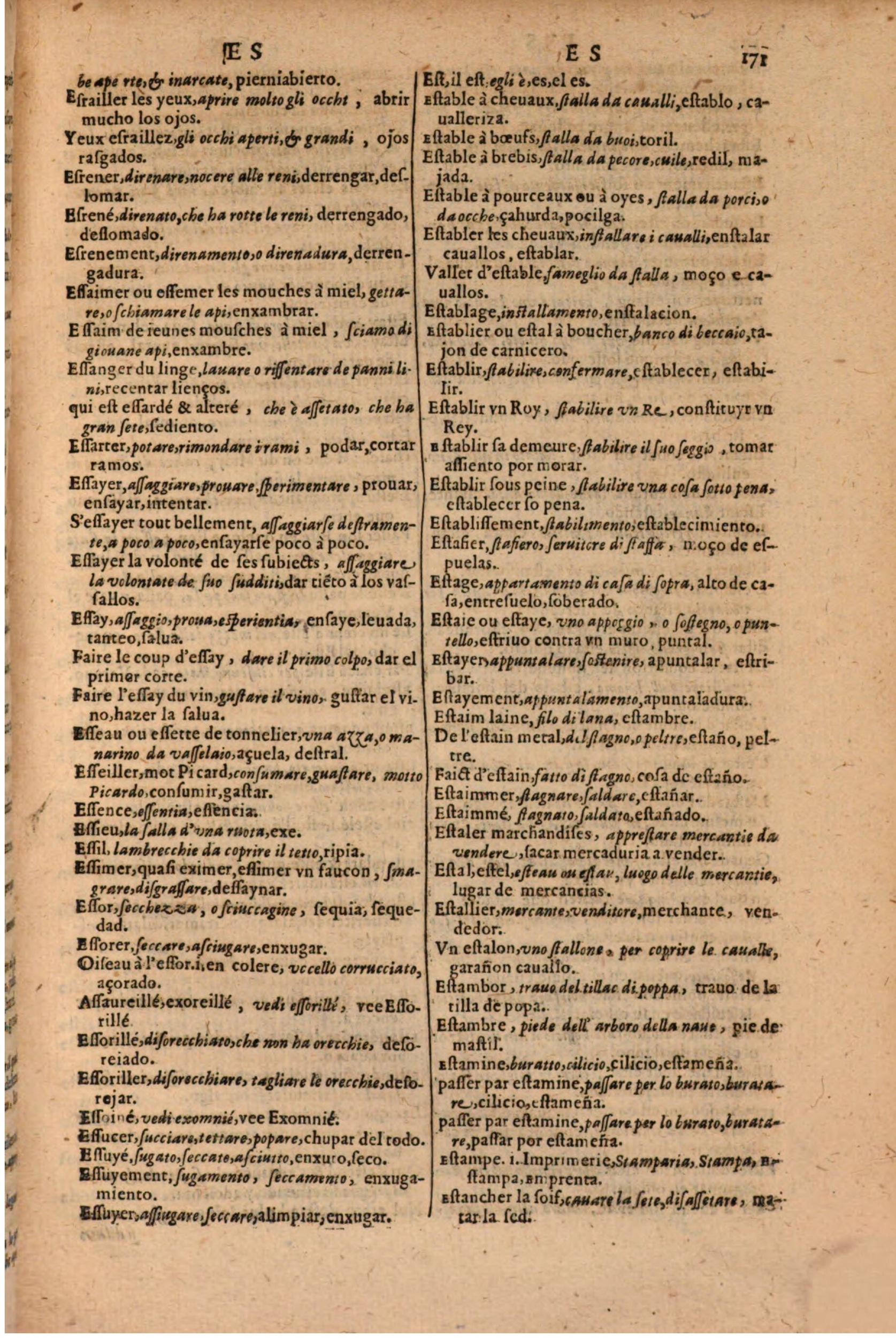 1616 - Pierre de la Rovière - Trésor des trois langues (Seconde partie) - BSB Munich