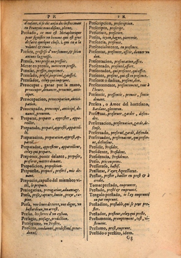 1607 - Marc Orry - Trésor des deux langues espagnole et française (Première et Seconde parties) - ÖNB Wien